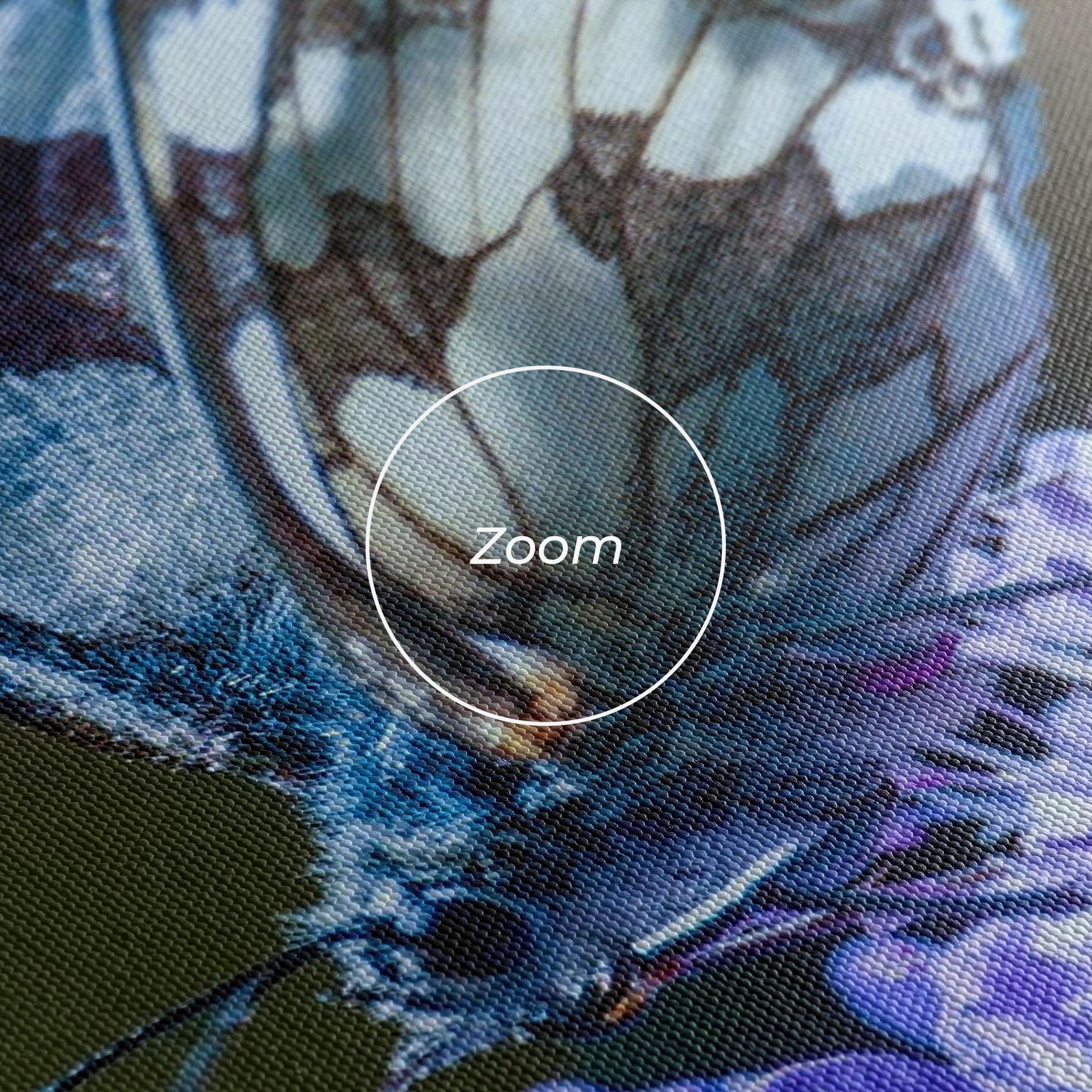 Leinwandbild Blue Butterfly In Nature mockup 3