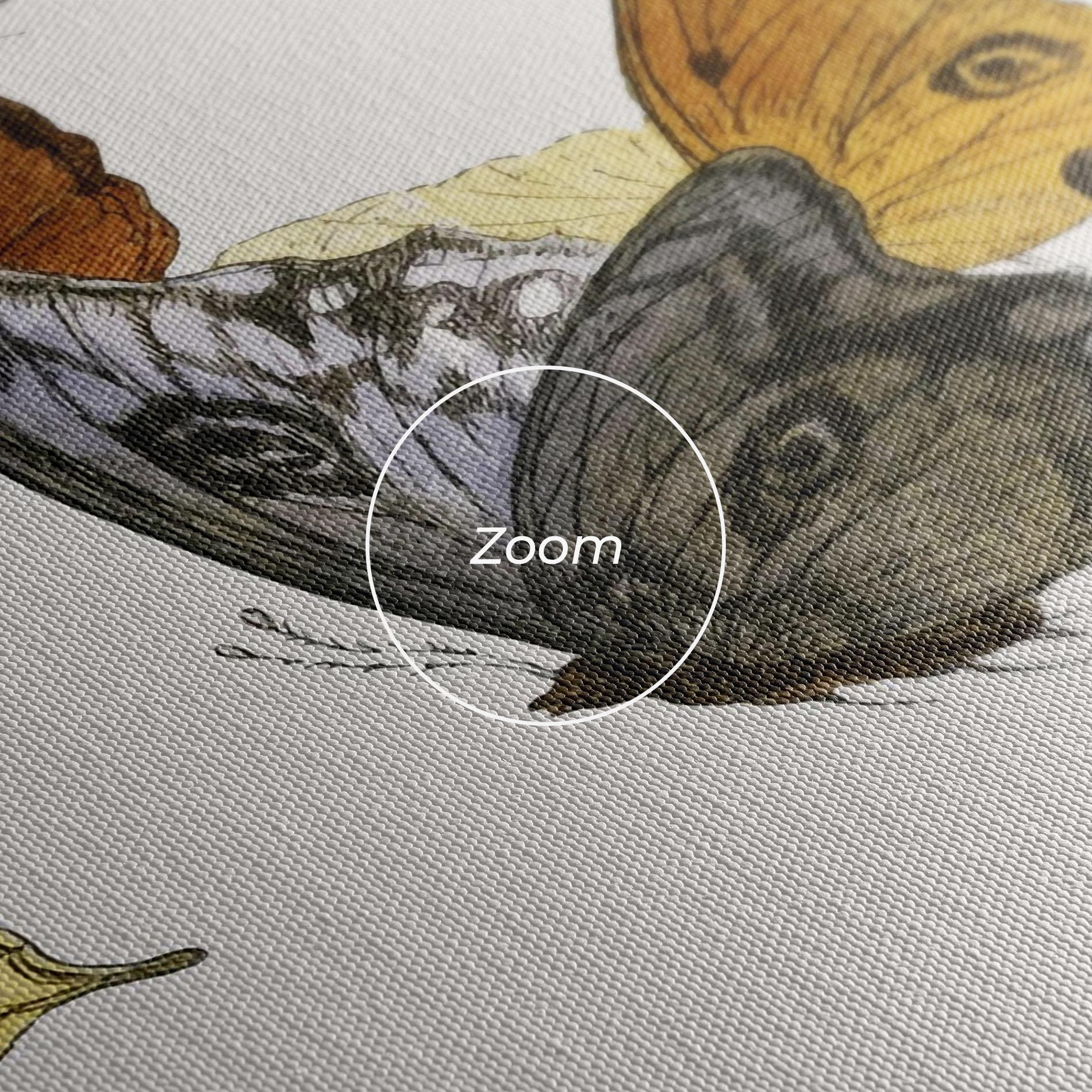 Leinwandbild Butterfly Floating mockup 3