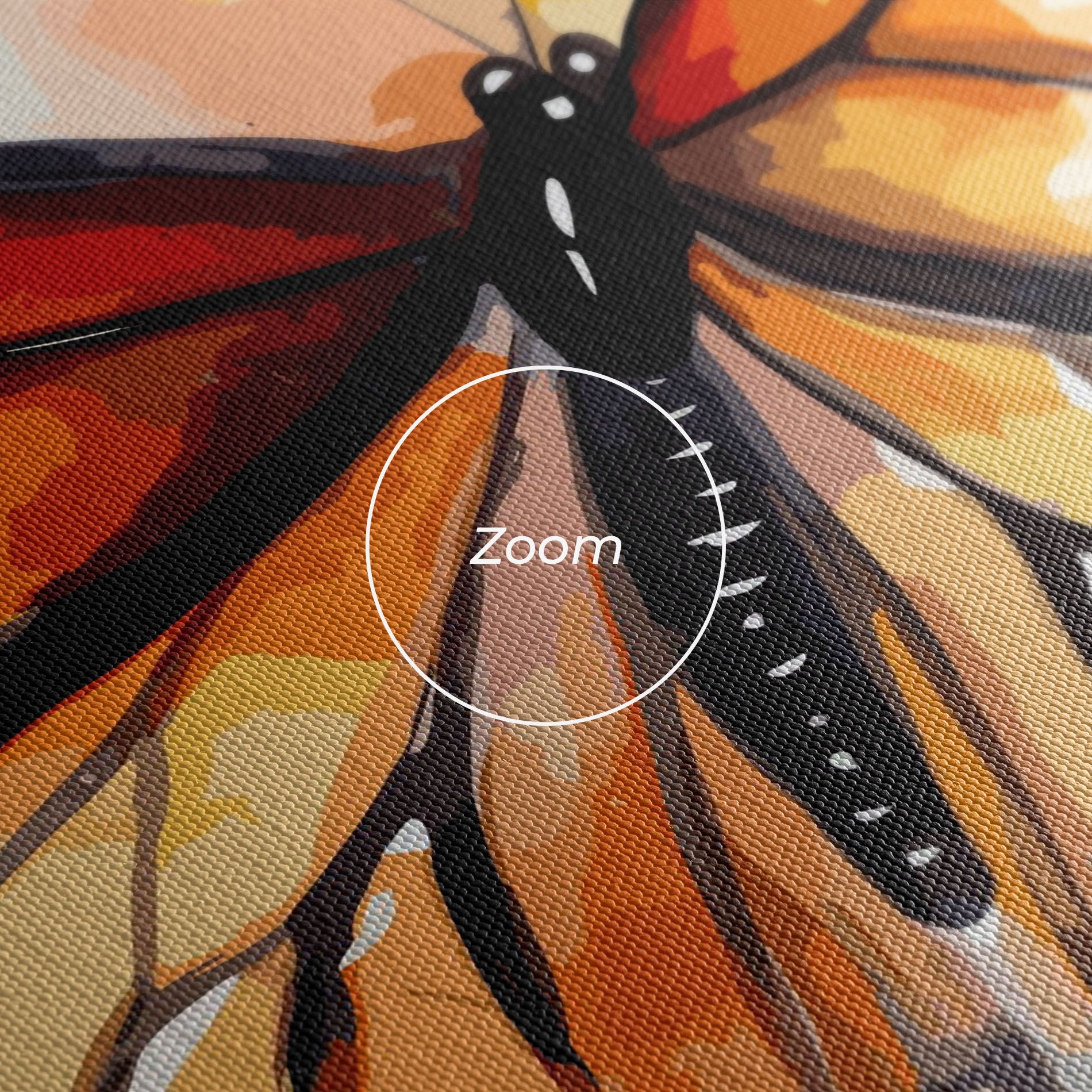 Orange Butterfly mockup 3