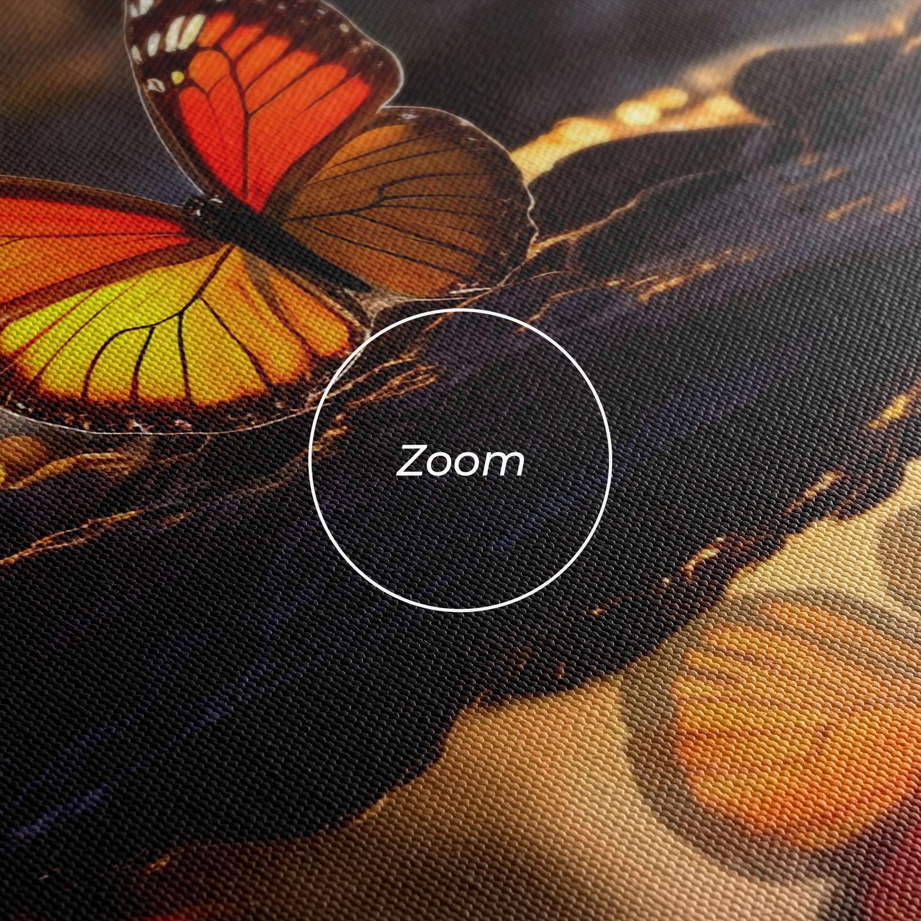 Leinwandbild Sun Water Butterfly mockup 3