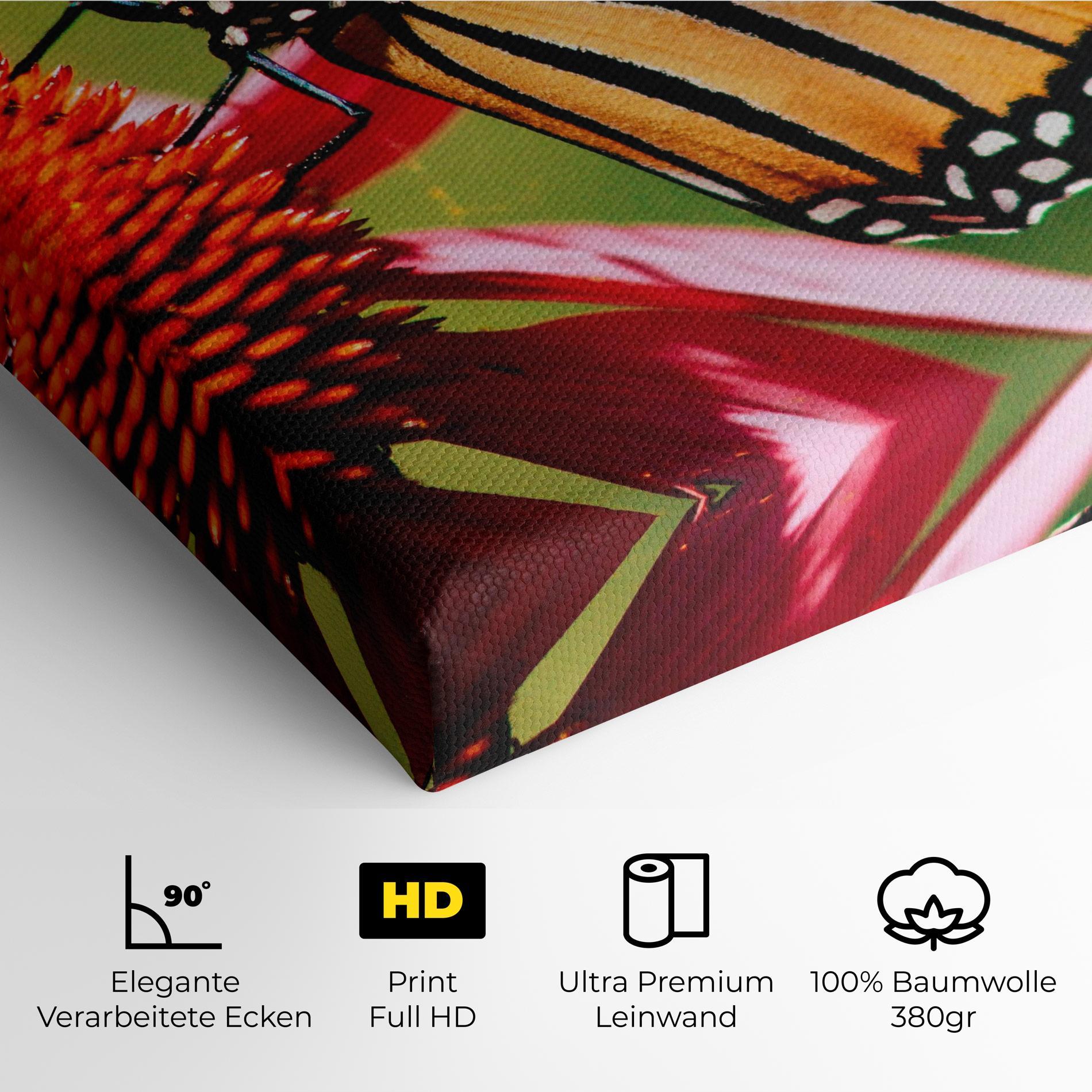 Leinwandbild Big Orange Butterfly mockup 4
