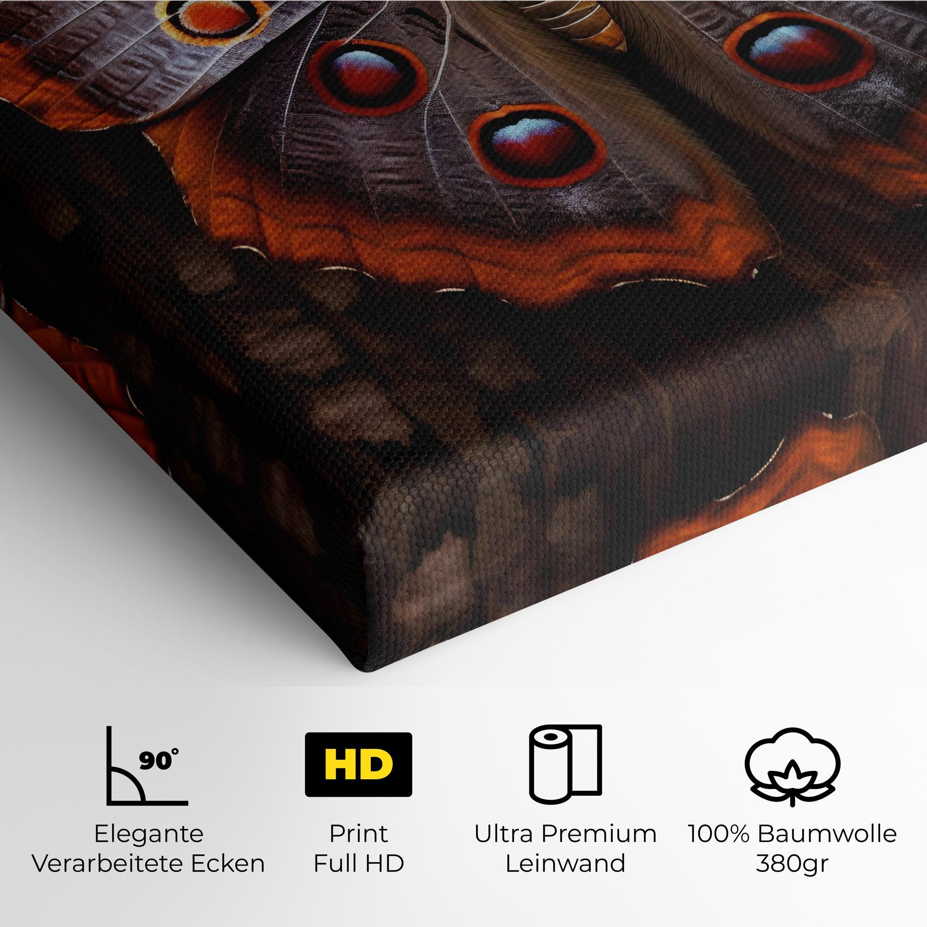 Leinwandbild Brown Eyes Butterfly mockup 4