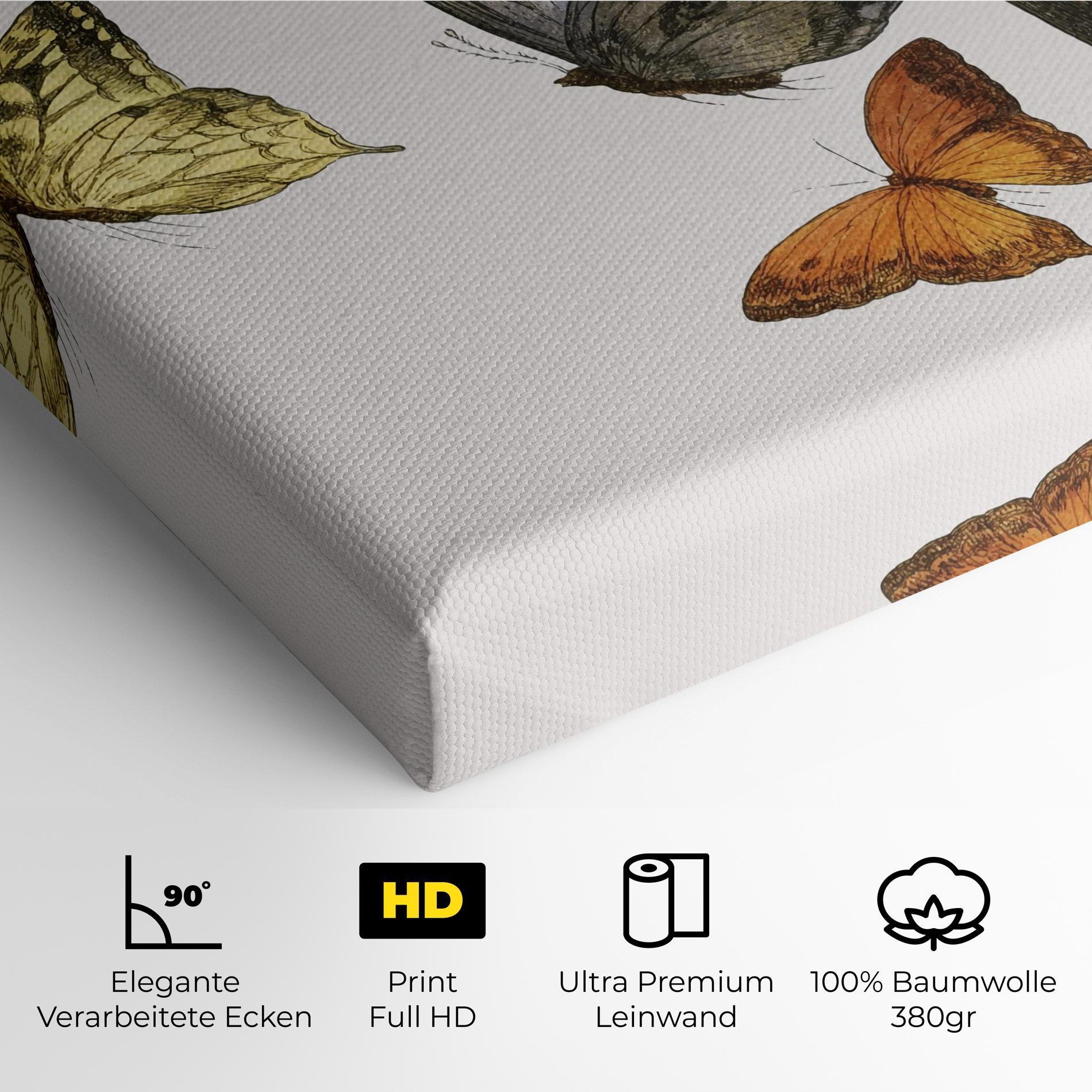 Leinwandbild Butterfly Floating mockup 4