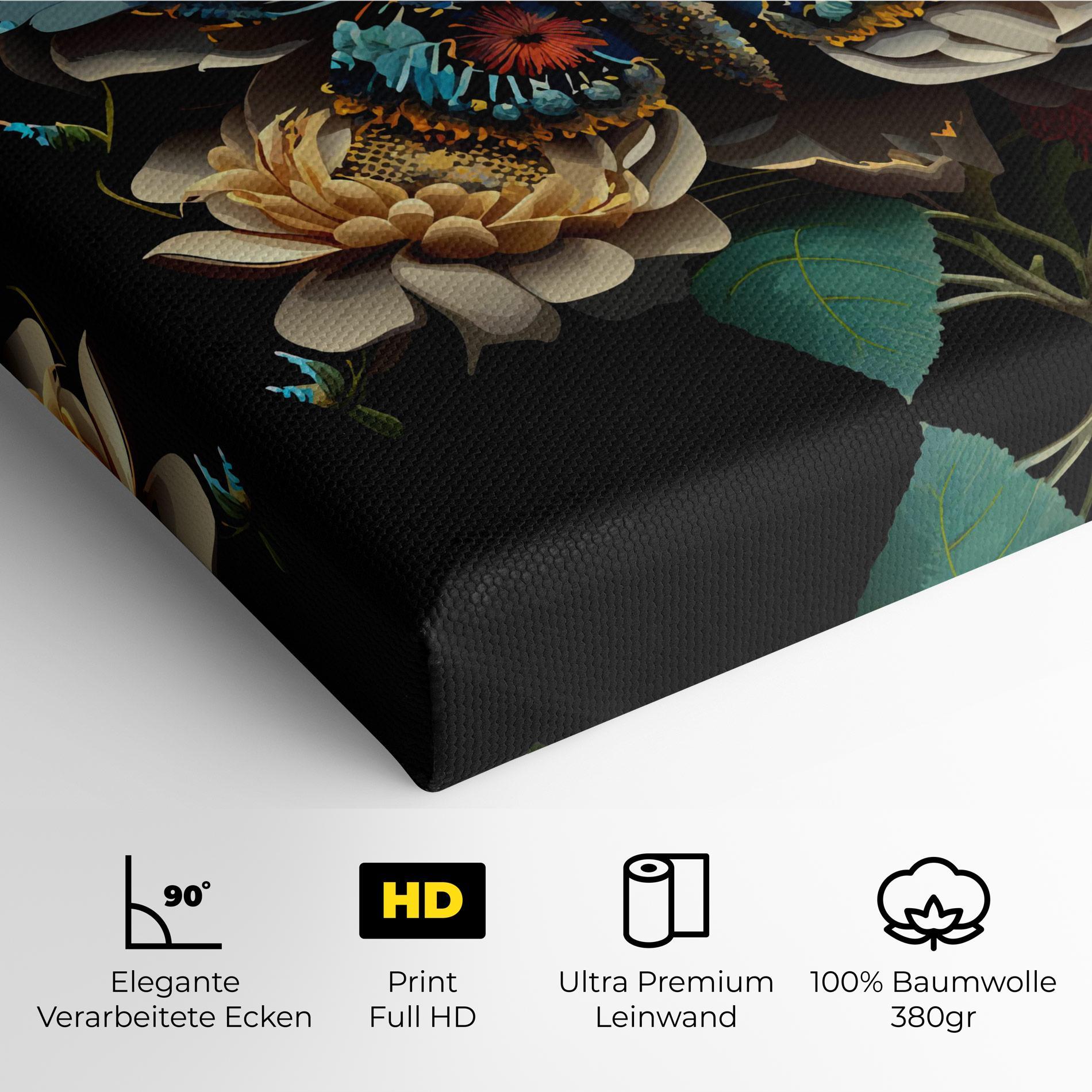 Leinwandbild Colorful Butterfly mockup 4