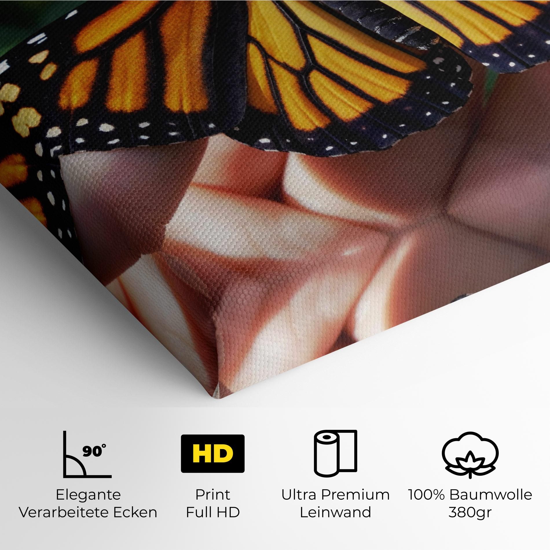 Open Orange Butterfly mockup 4