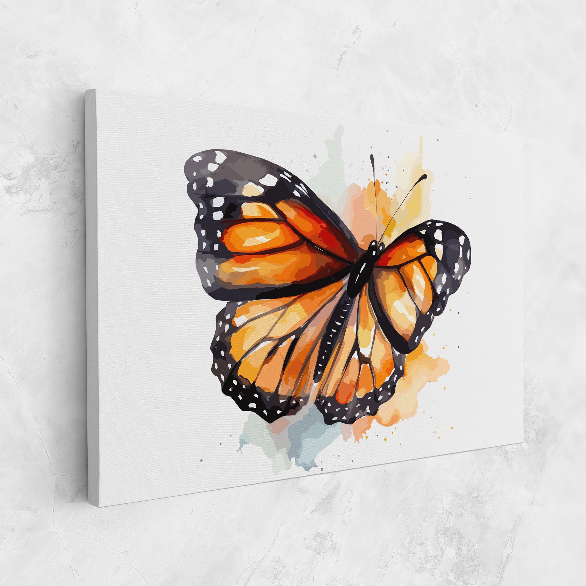 Orange Butterfly mockup 1