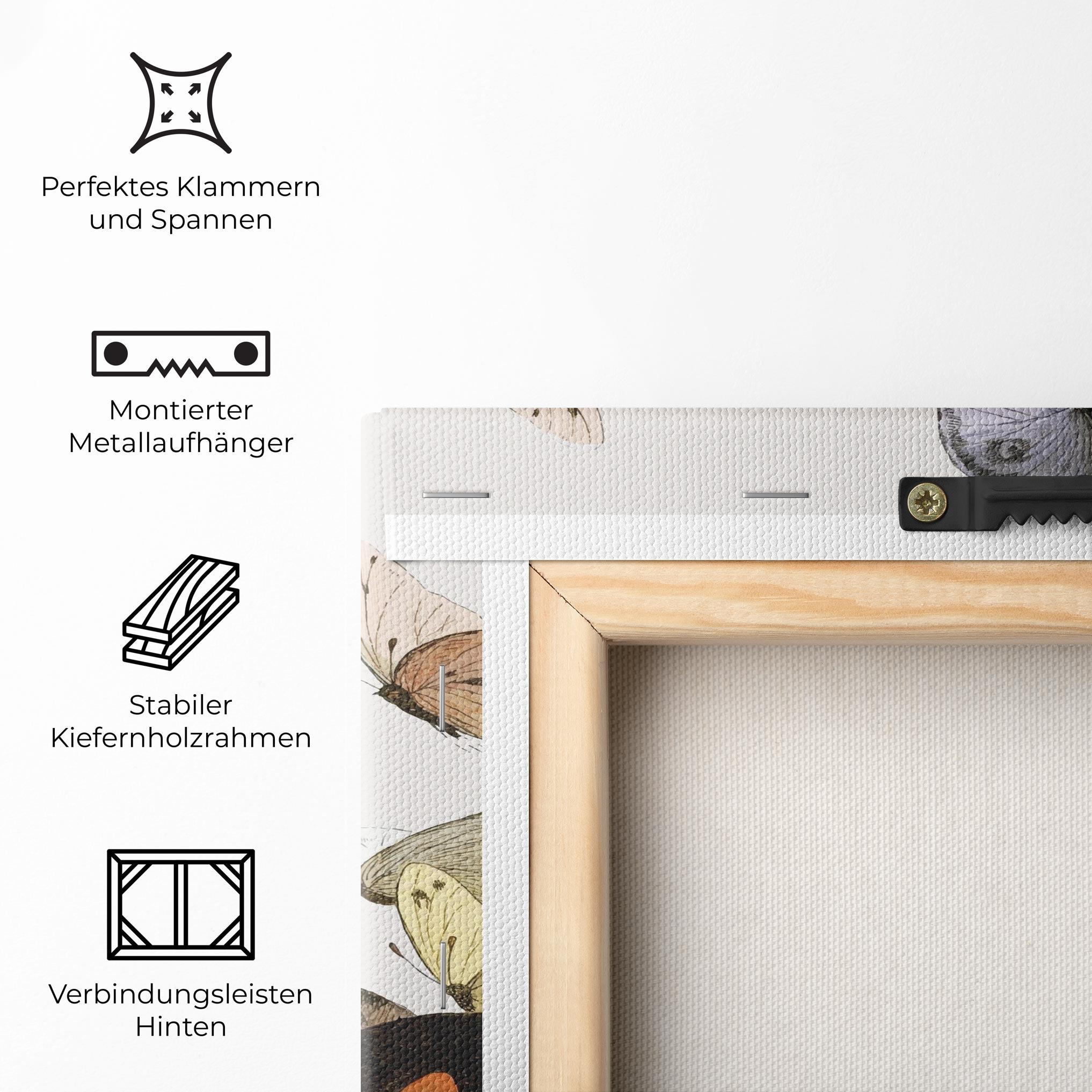 Leinwandbild Butterfly Floating mockup 5