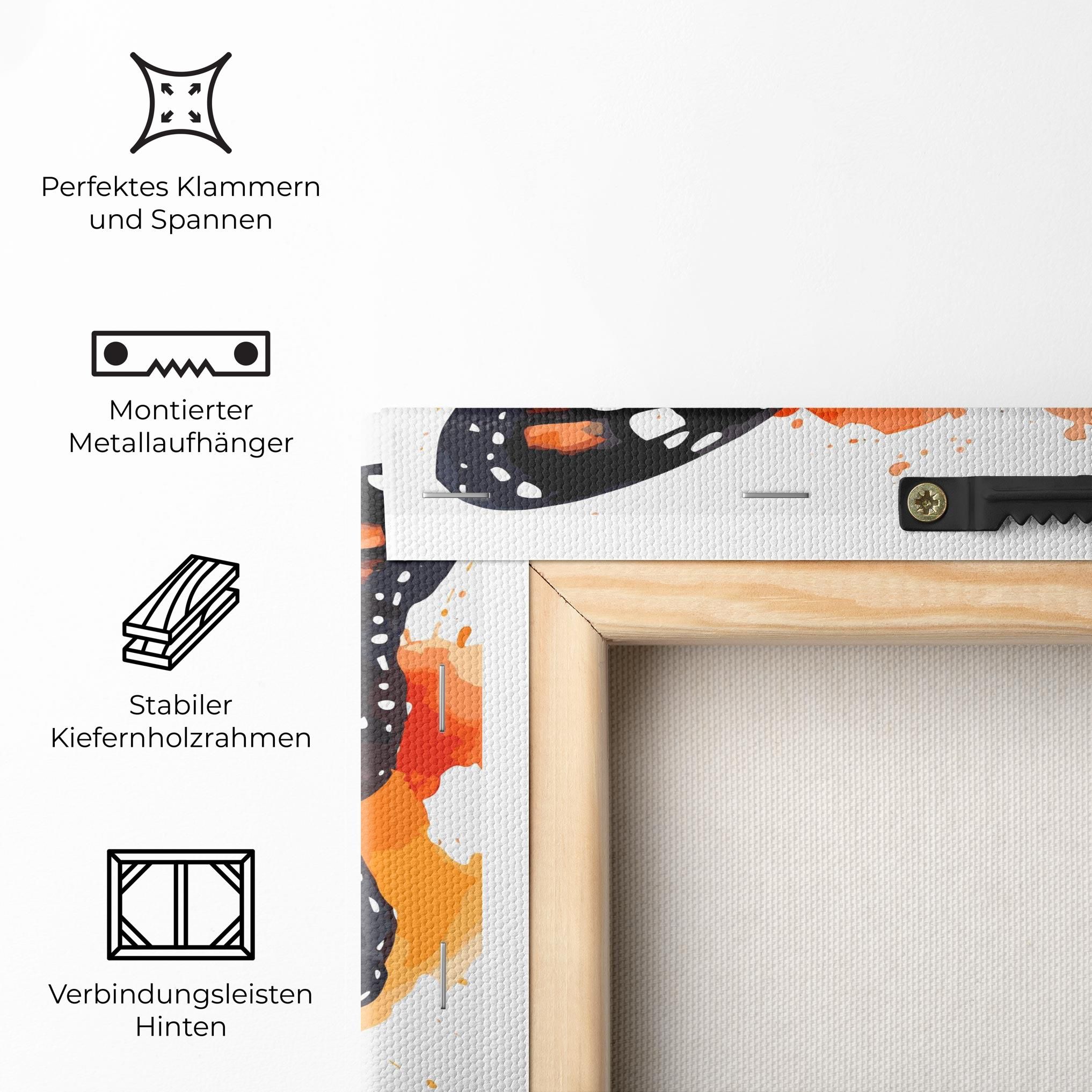 Orange Watercolor Butterfly mockup 5