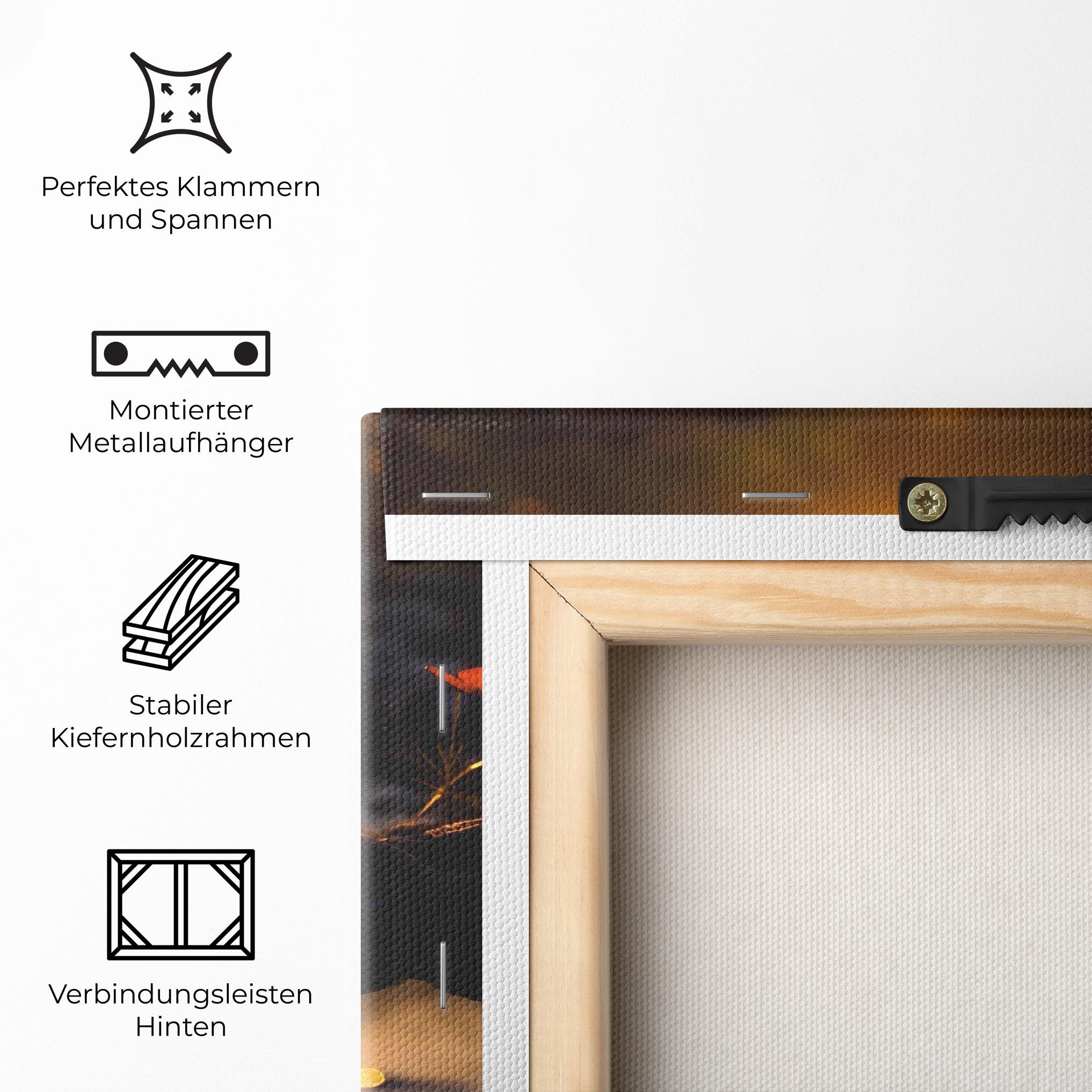 Leinwandbild Sun Water Butterfly mockup 5