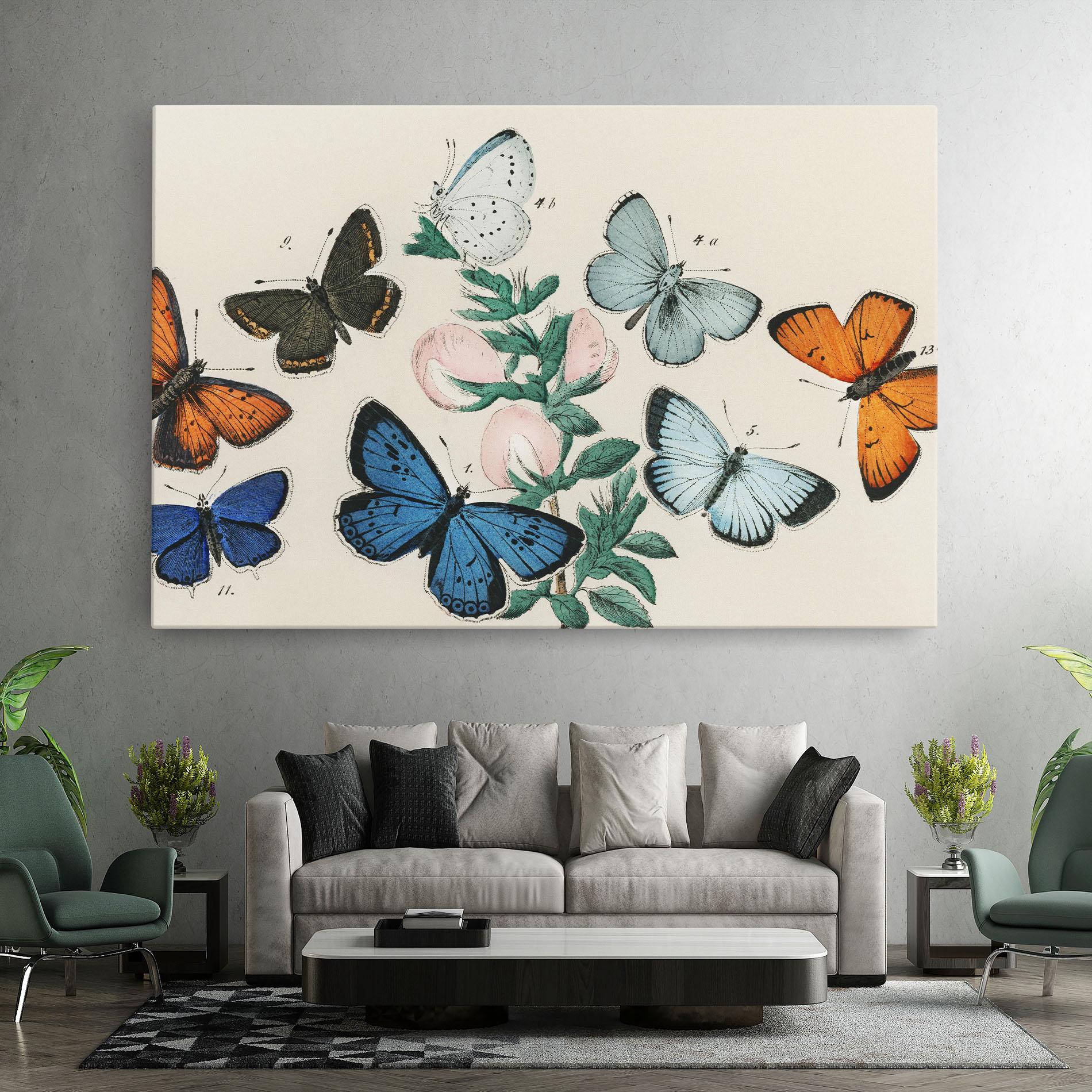 Leinwandbild Moving Butterflies mockup 7