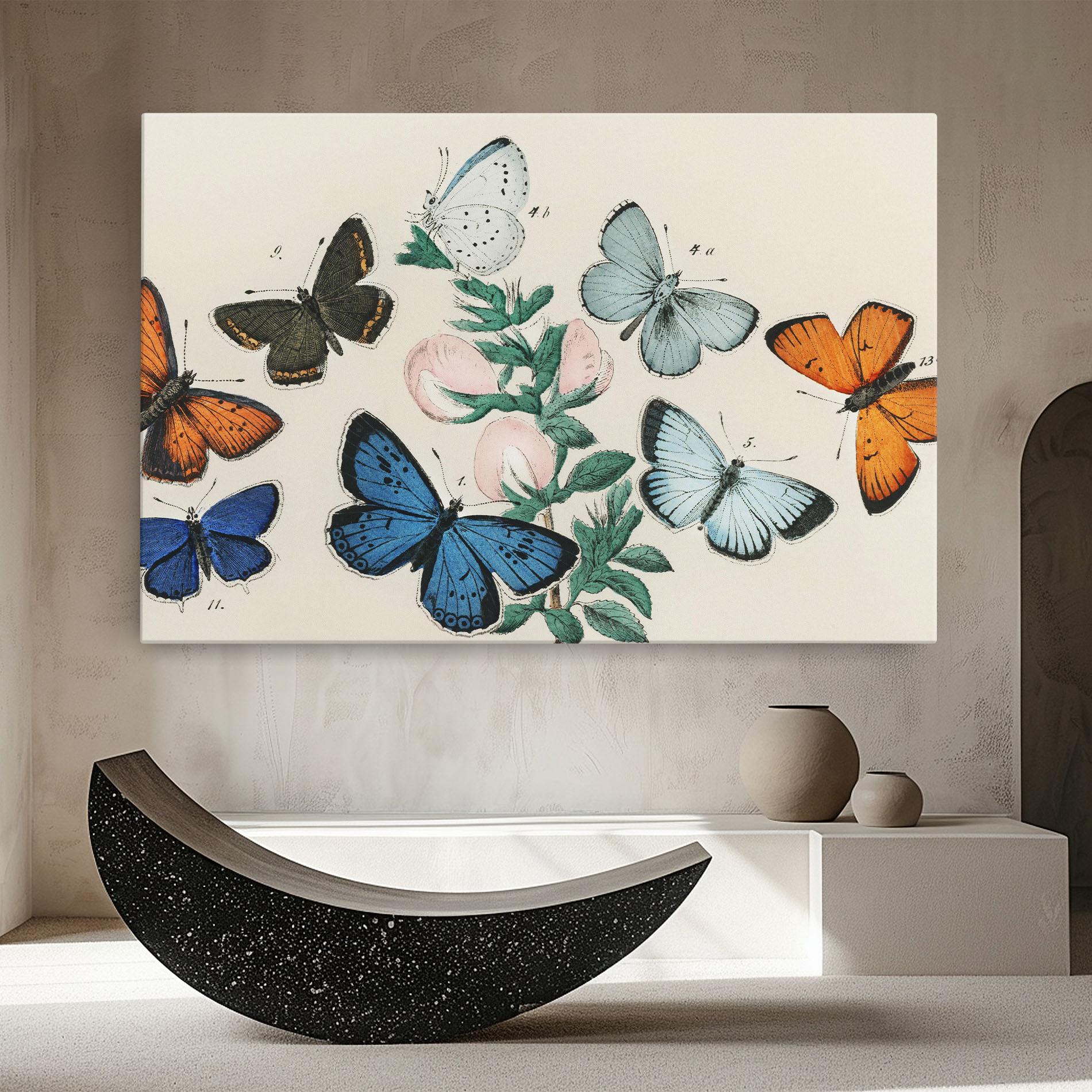 Leinwandbild Moving Butterflies mockup 8