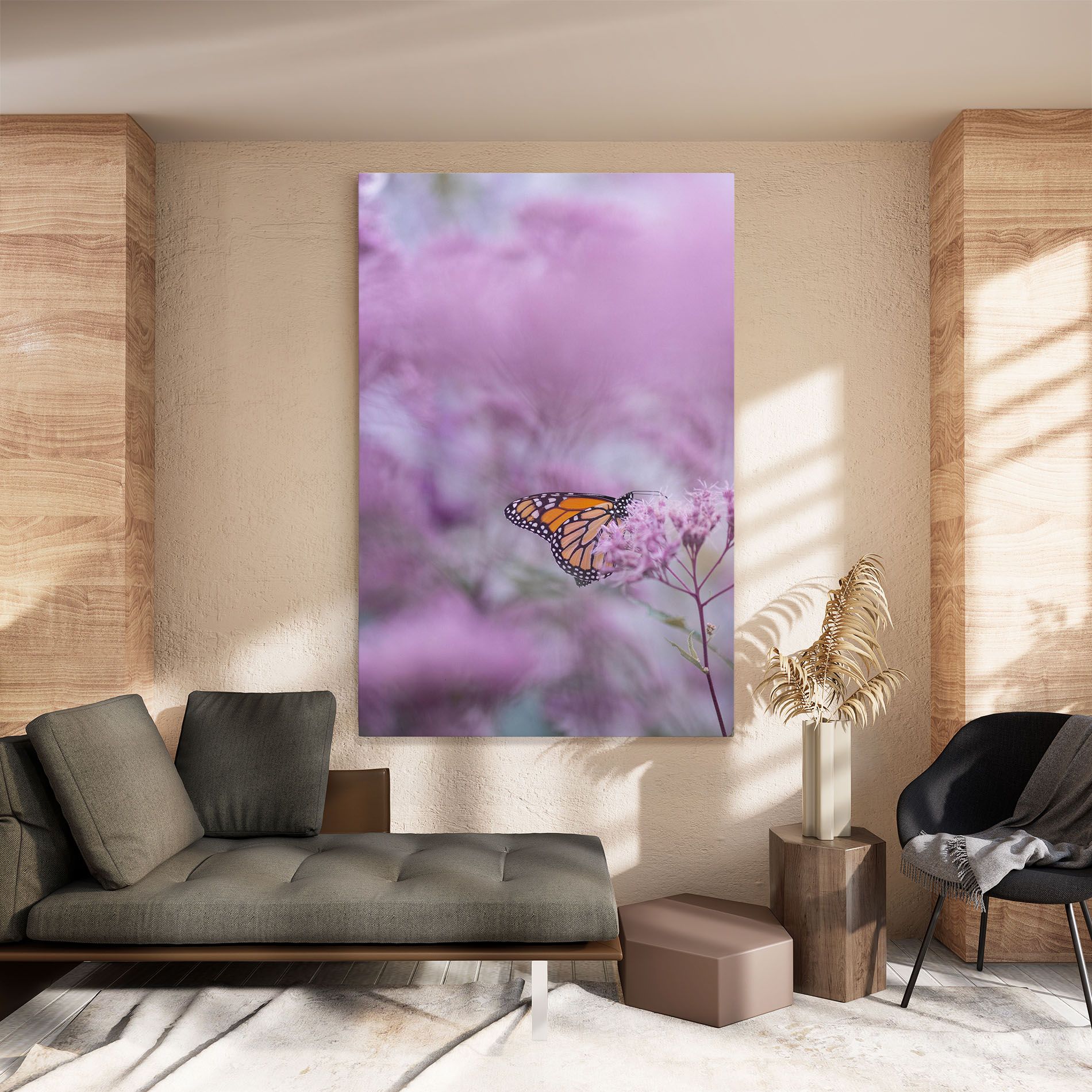 Purple Flower Butterfly mockup 8