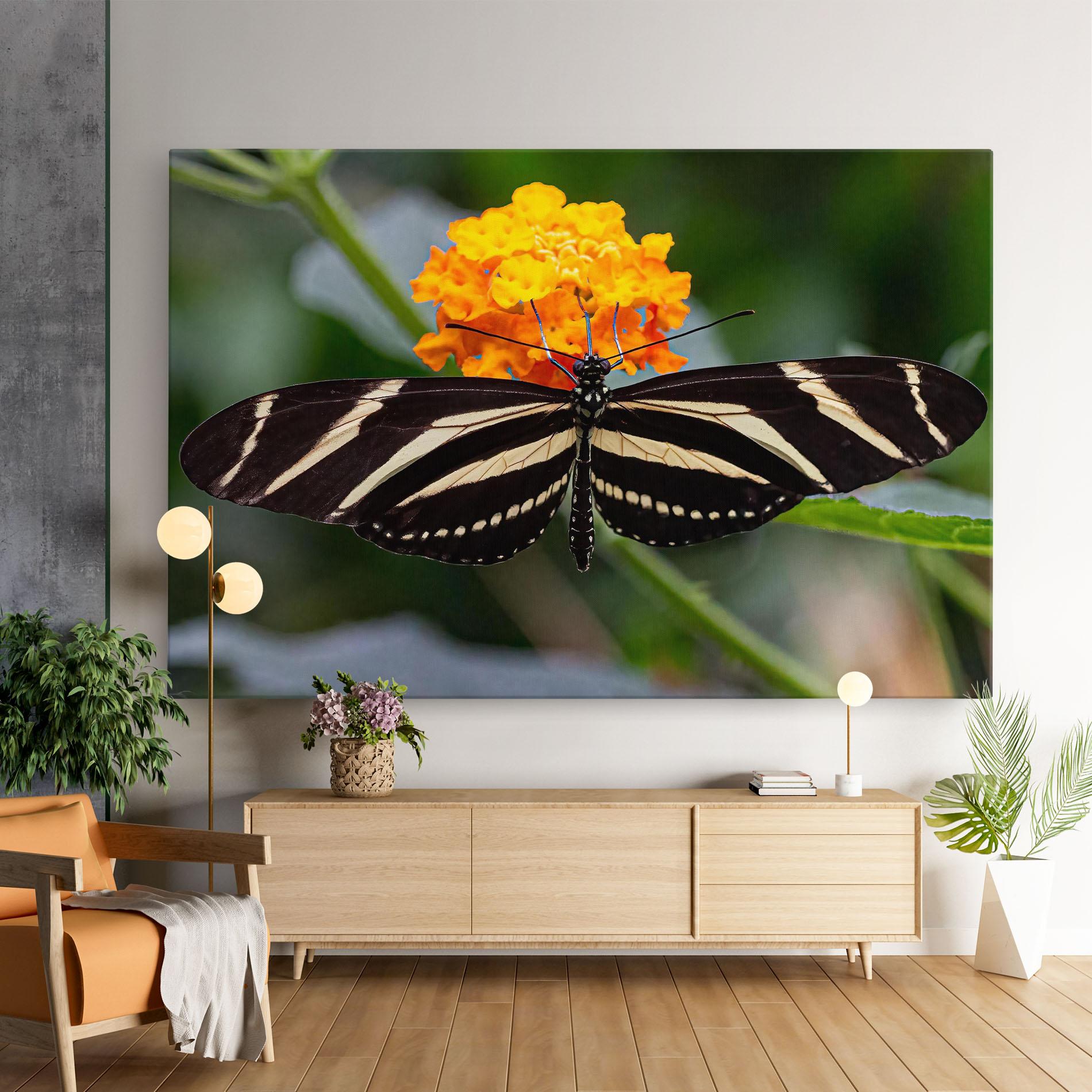 Leinwandbild Big Wings Butterfly mockup 9
