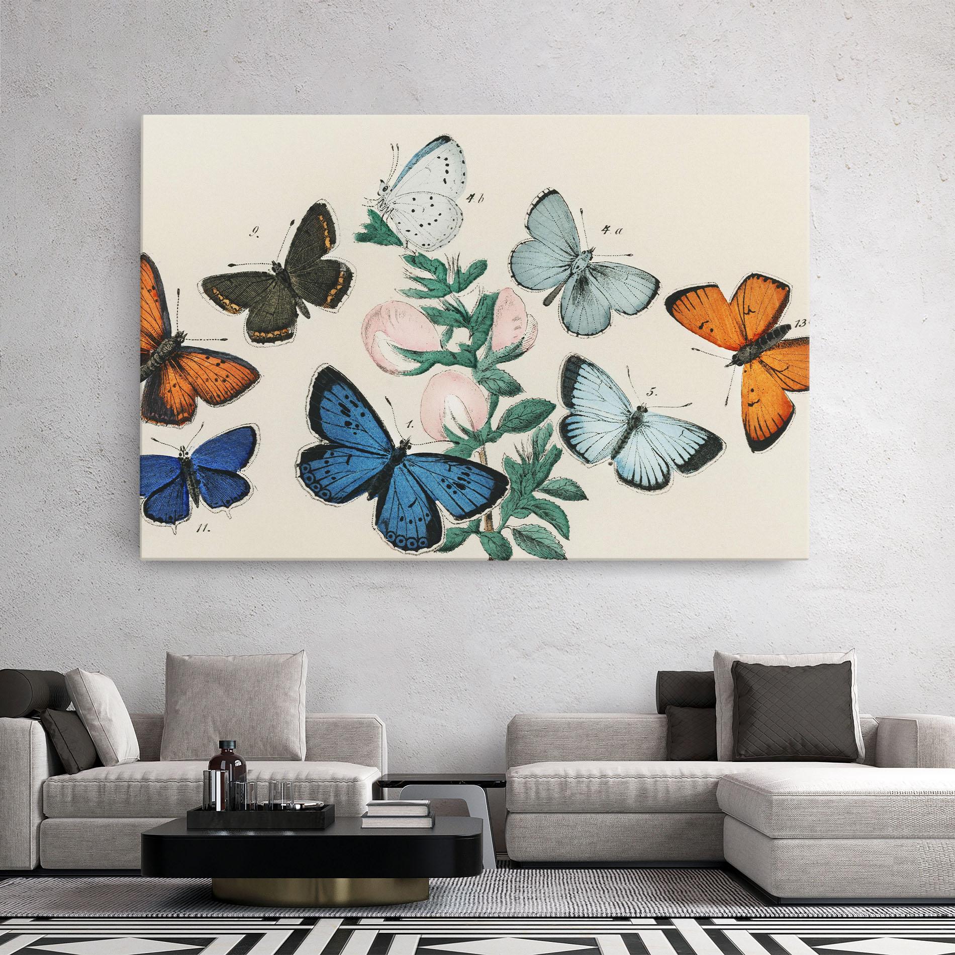 Leinwandbild Moving Butterflies mockup 2