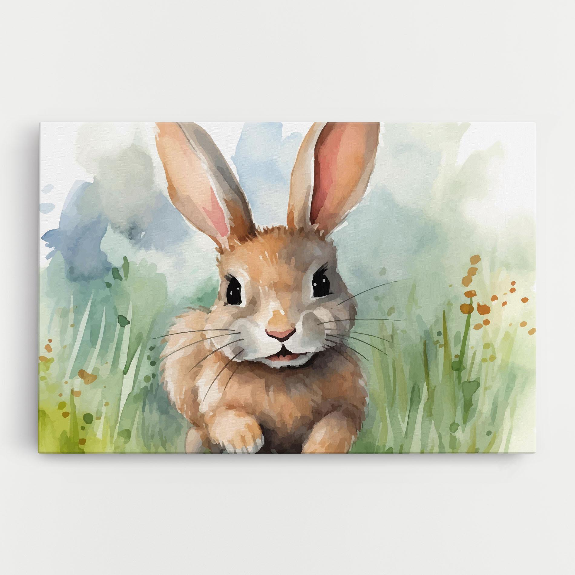 Leinwandbild Brown Cream Bunny mockup 0