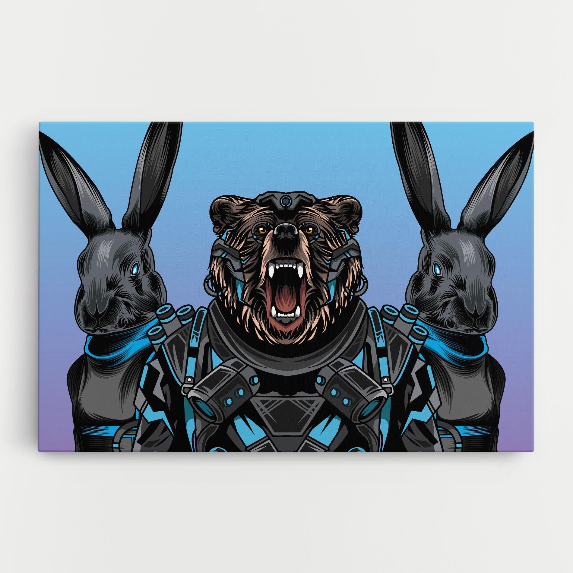 Leinwandbild Bunny Bear mockup 0