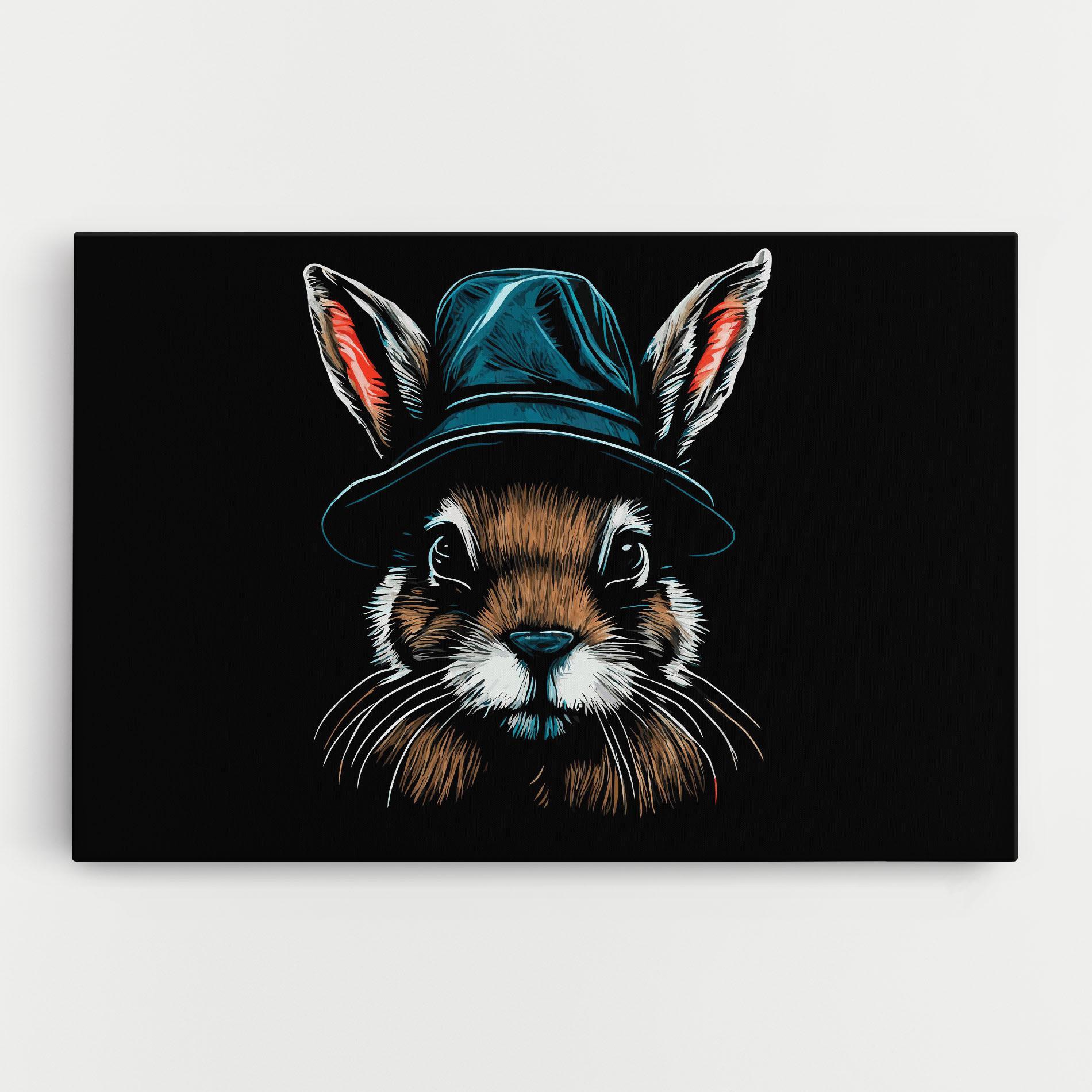 Leinwandbild Hat Bunny mockup 0