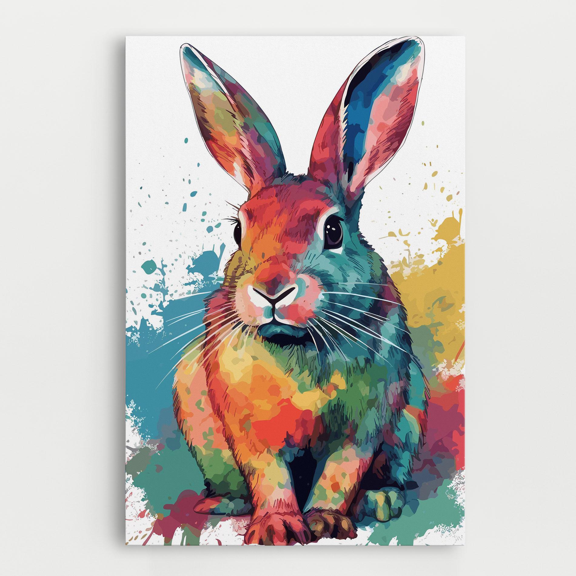 Leinwandbild Brush Rabbit mockup 0