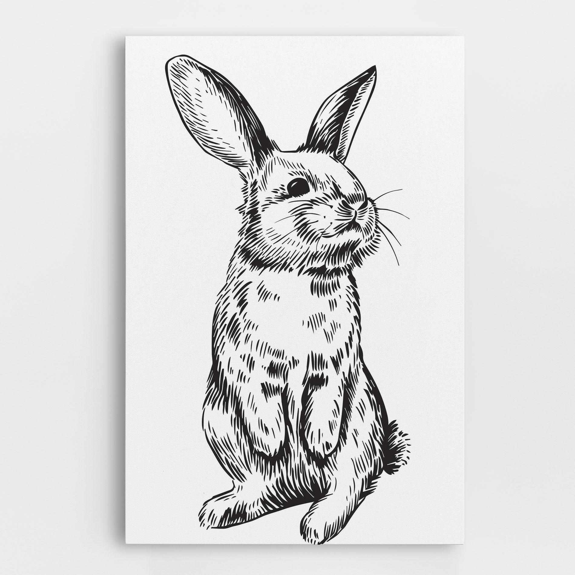 Leinwandbild Cute Bunny mockup 0