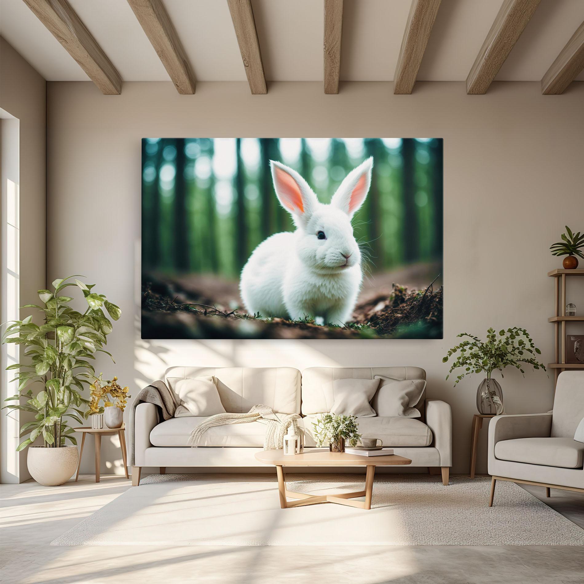 Leinwandbild Forest Bunny mockup 6