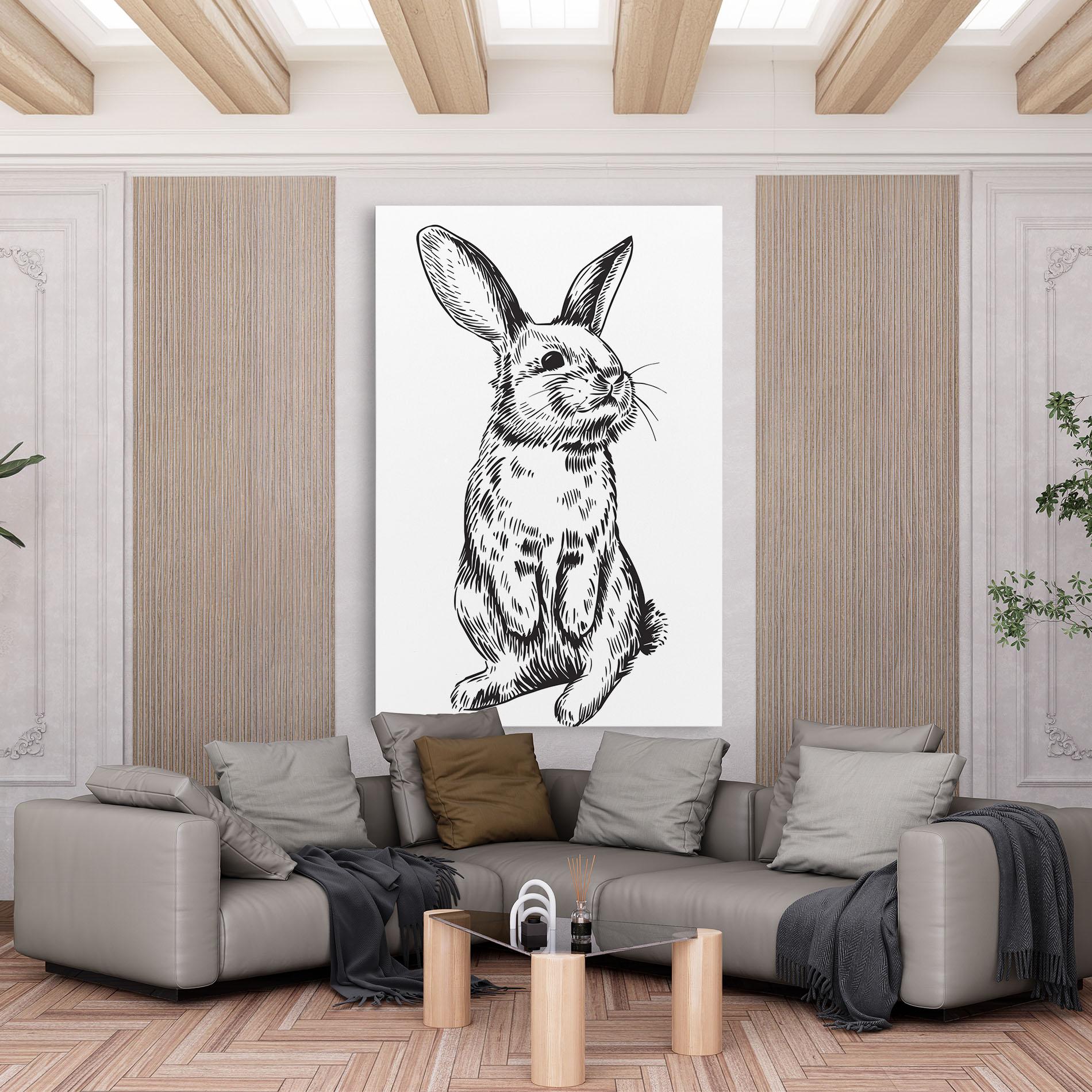 Leinwandbild Cute Bunny mockup 6