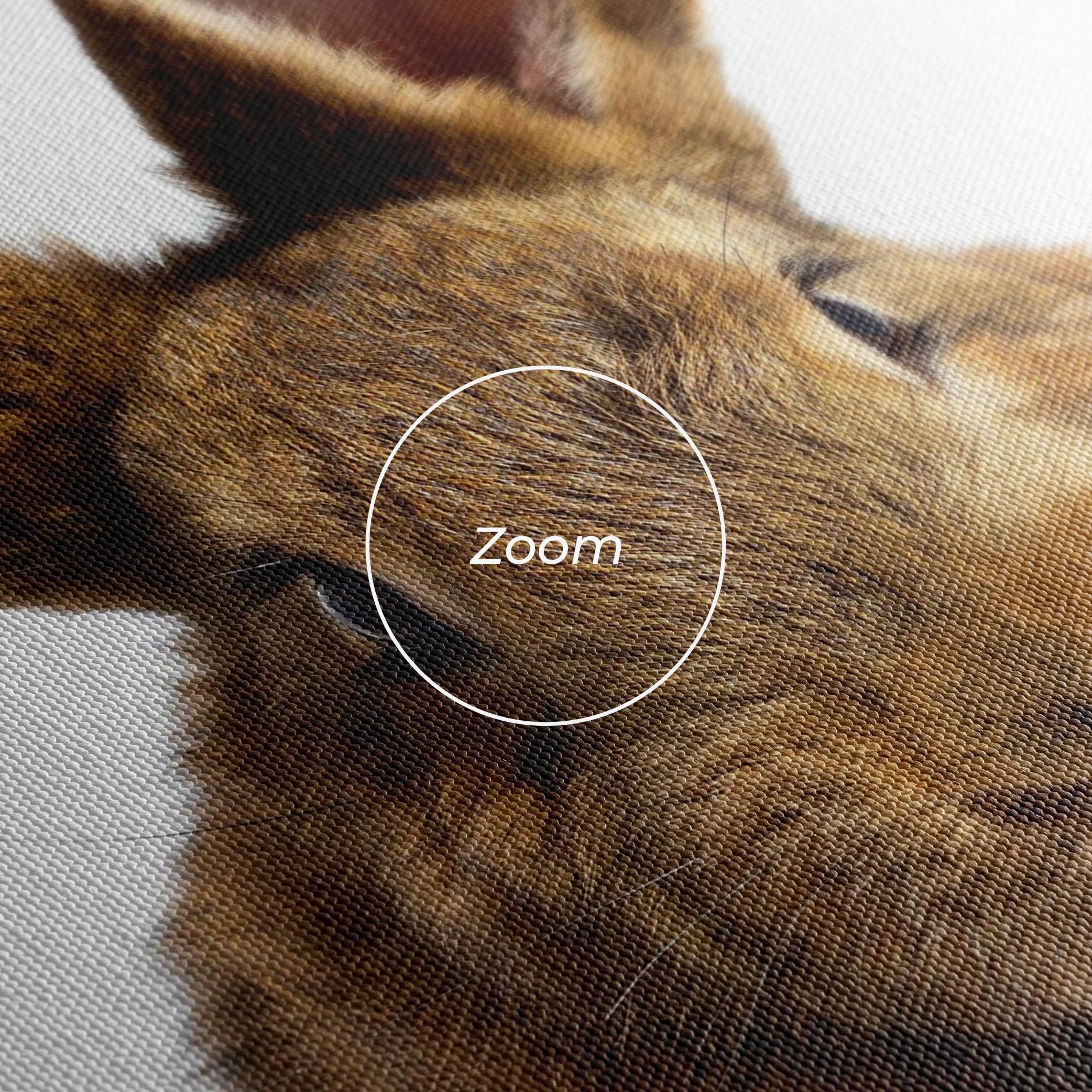 Leinwandbild Brown Cute Bunny mockup 3