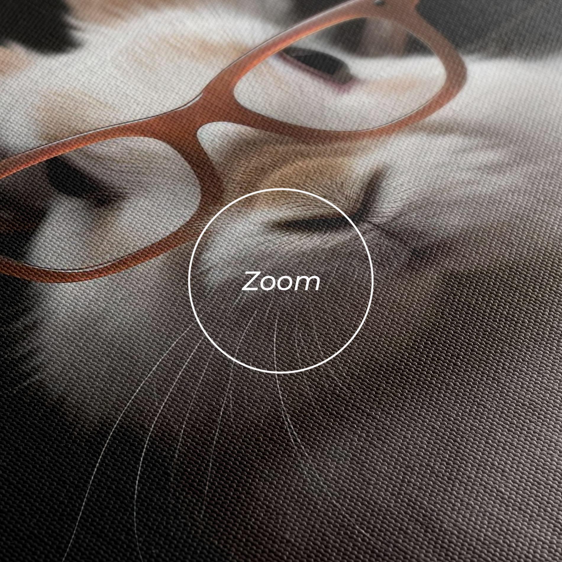 Leinwandbild Eyeglasses Bunny mockup 3