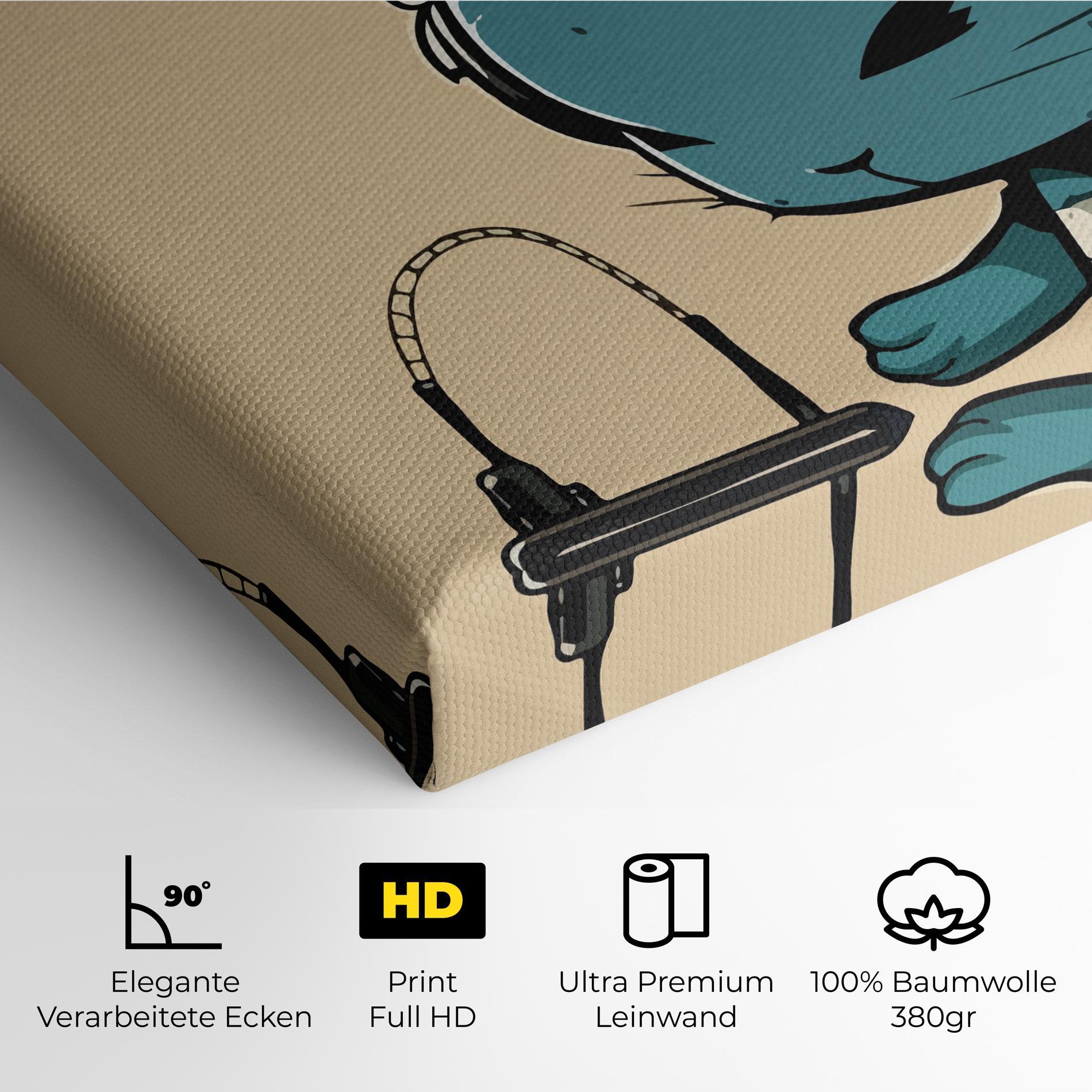 Leinwandbild Blue Baby Bunny mockup 4