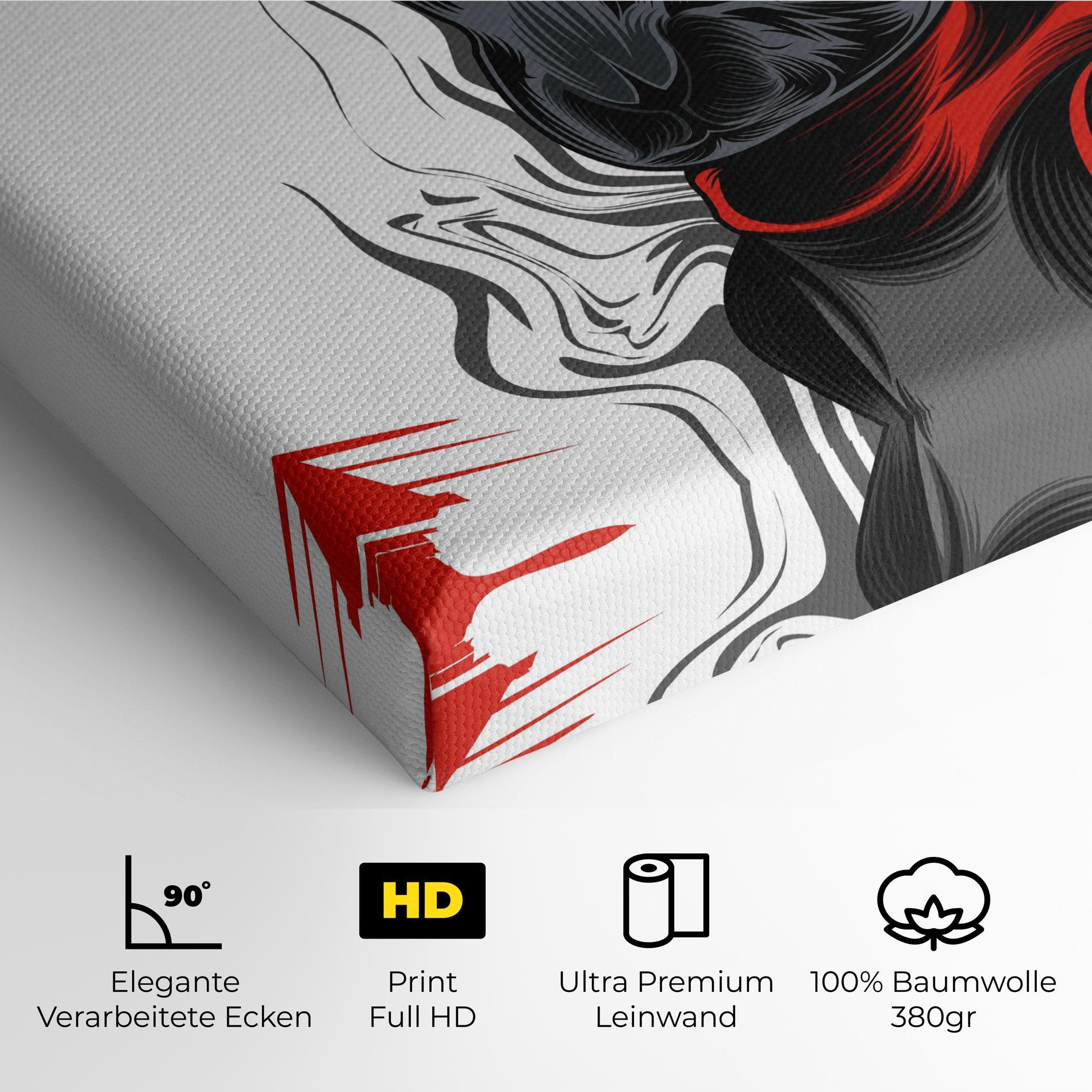 Leinwandbild Cyborg Red Bunny mockup 4