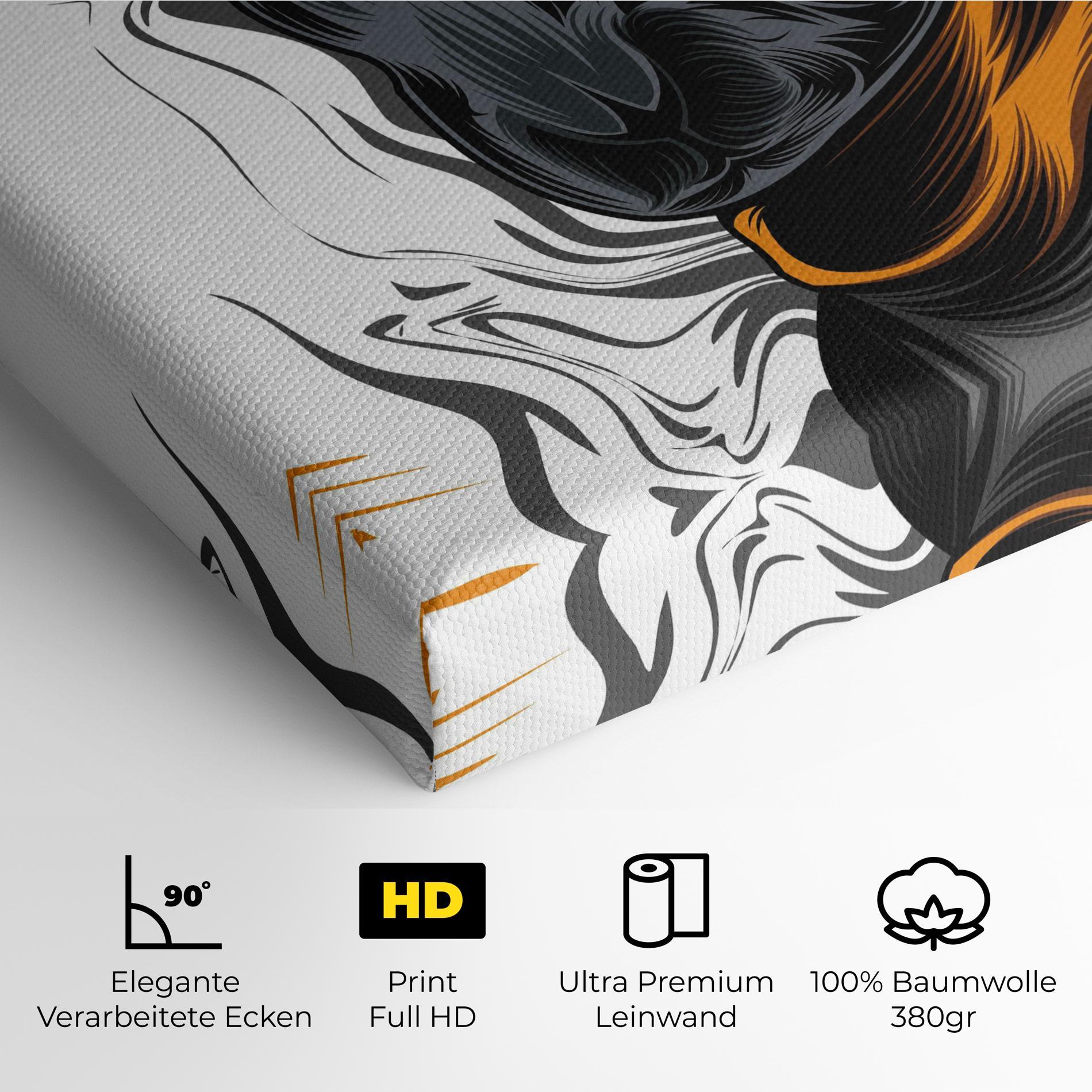 Leinwandbild Cyborg Yellow Bunny mockup 4