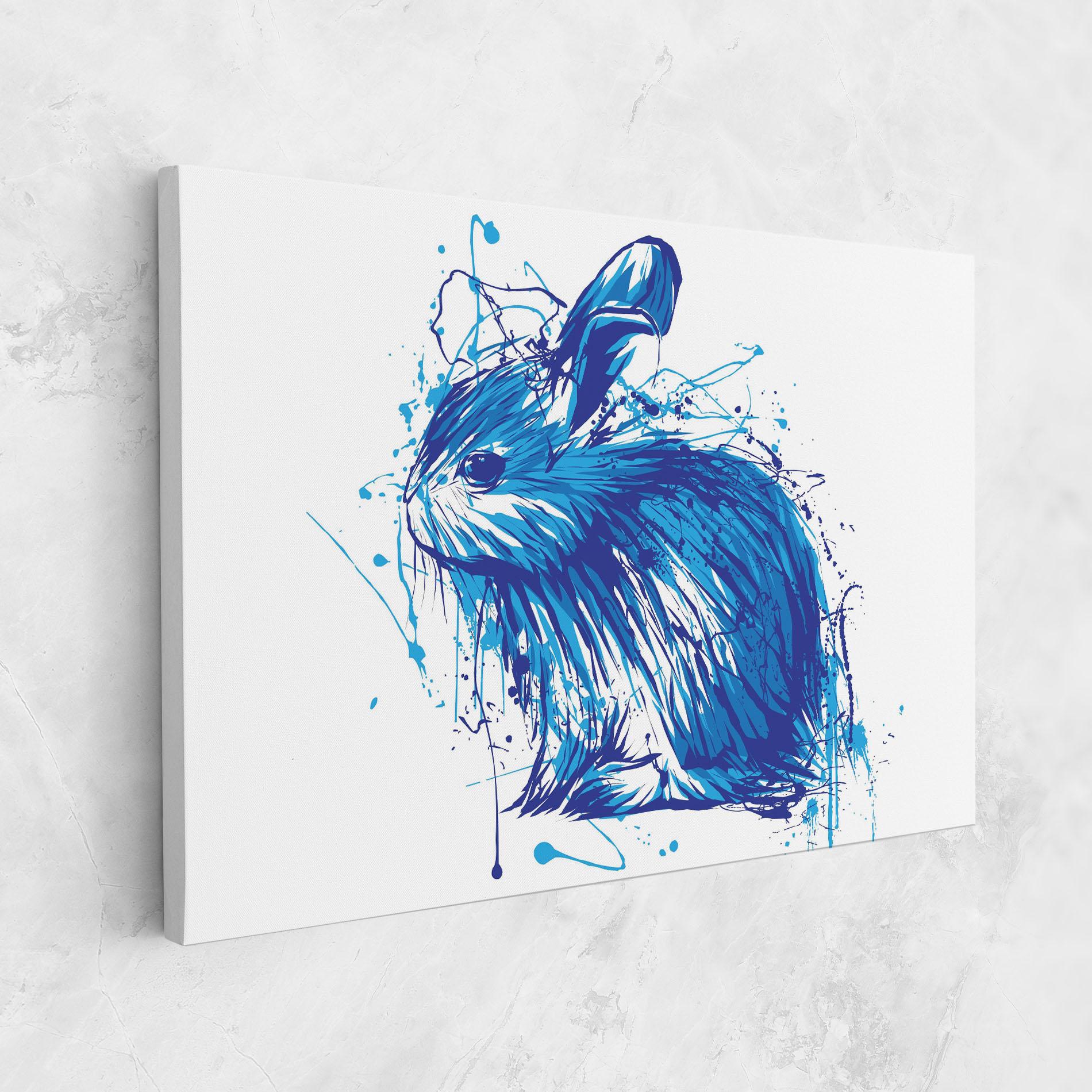Leinwandbild Blue Bunny mockup 1