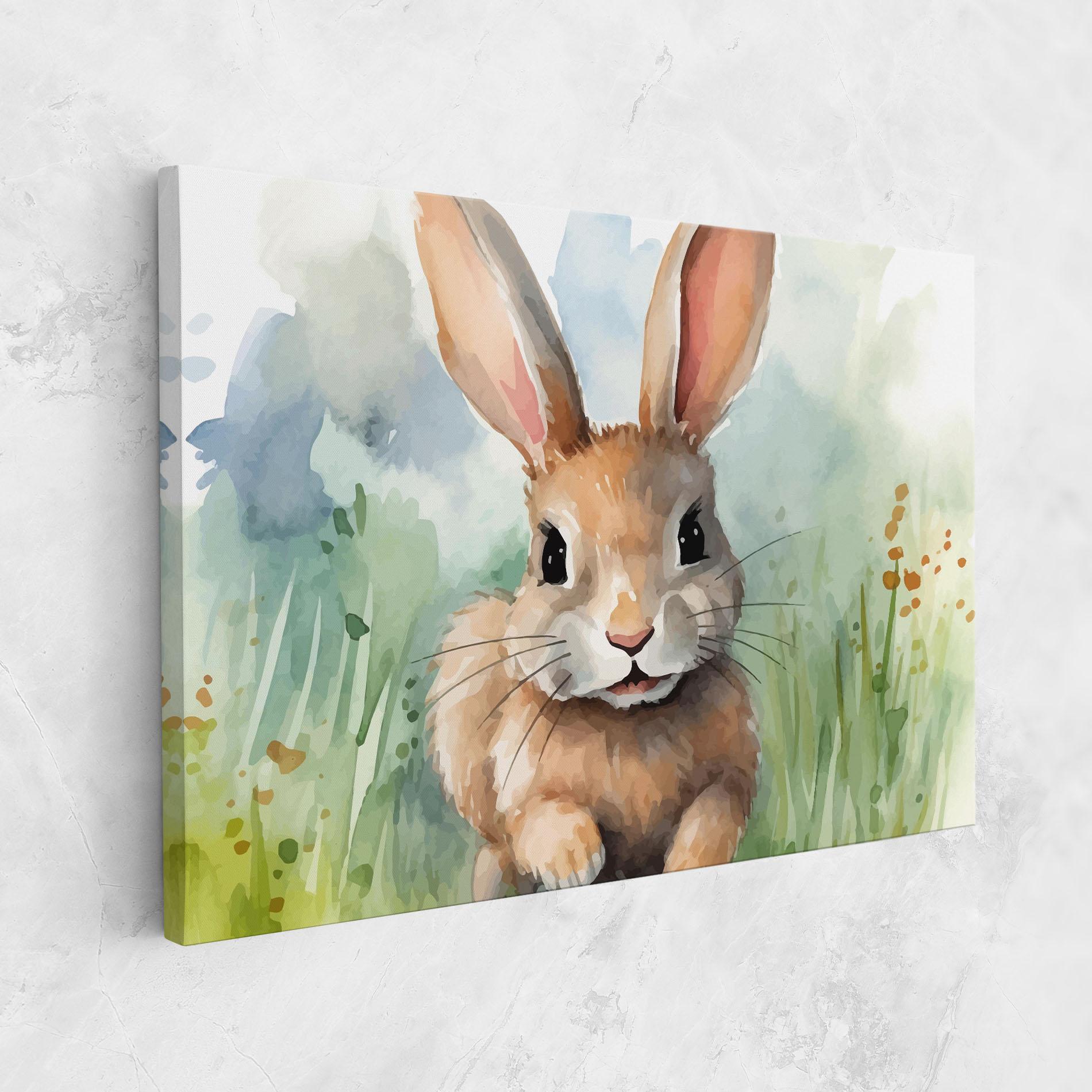 Leinwandbild Brown Cream Bunny mockup 1