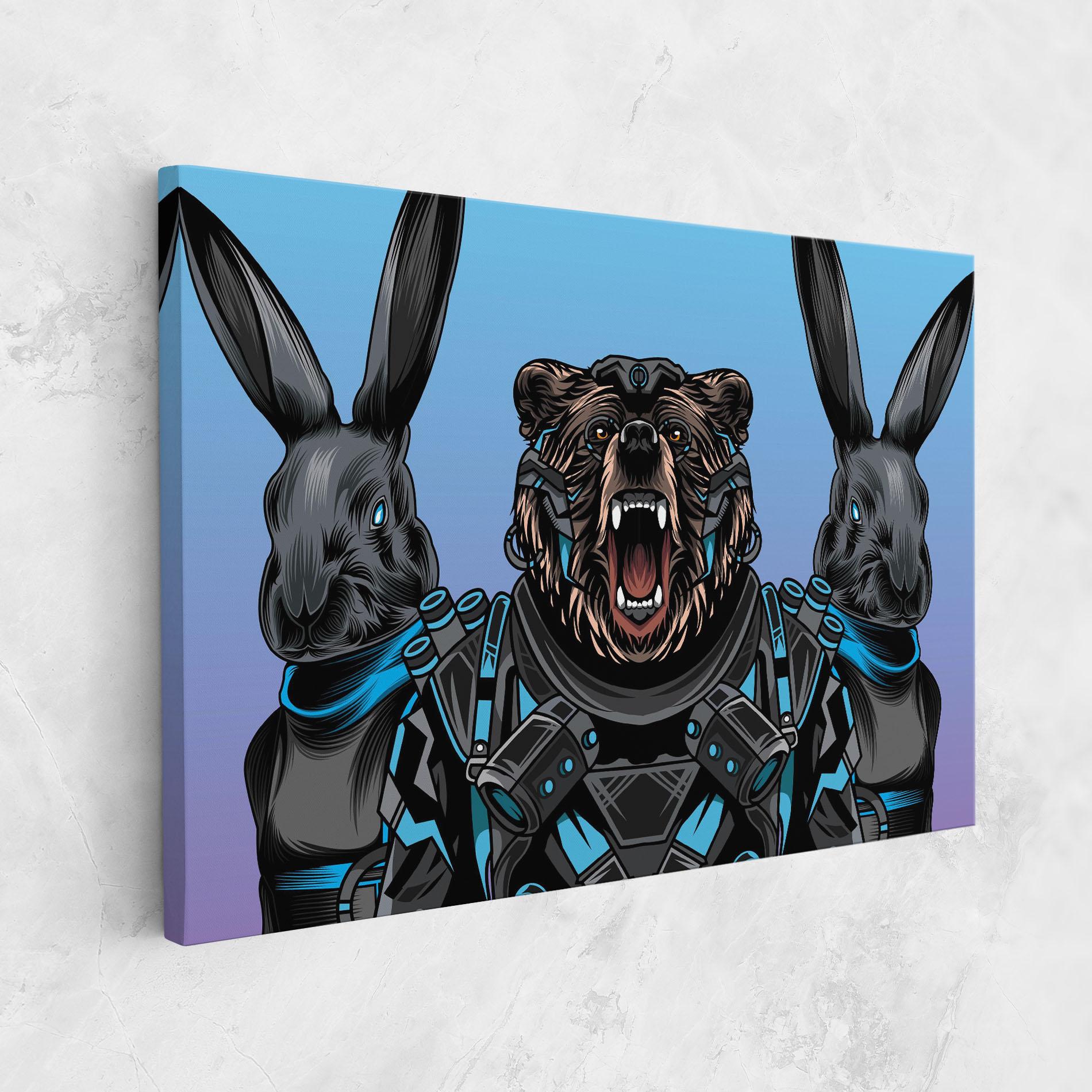 Leinwandbild Bunny Bear mockup 1