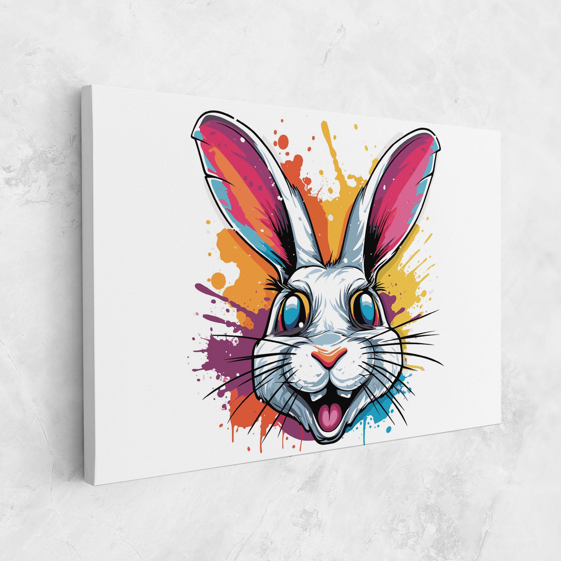 Leinwandbild Crazy Bunny mockup 1