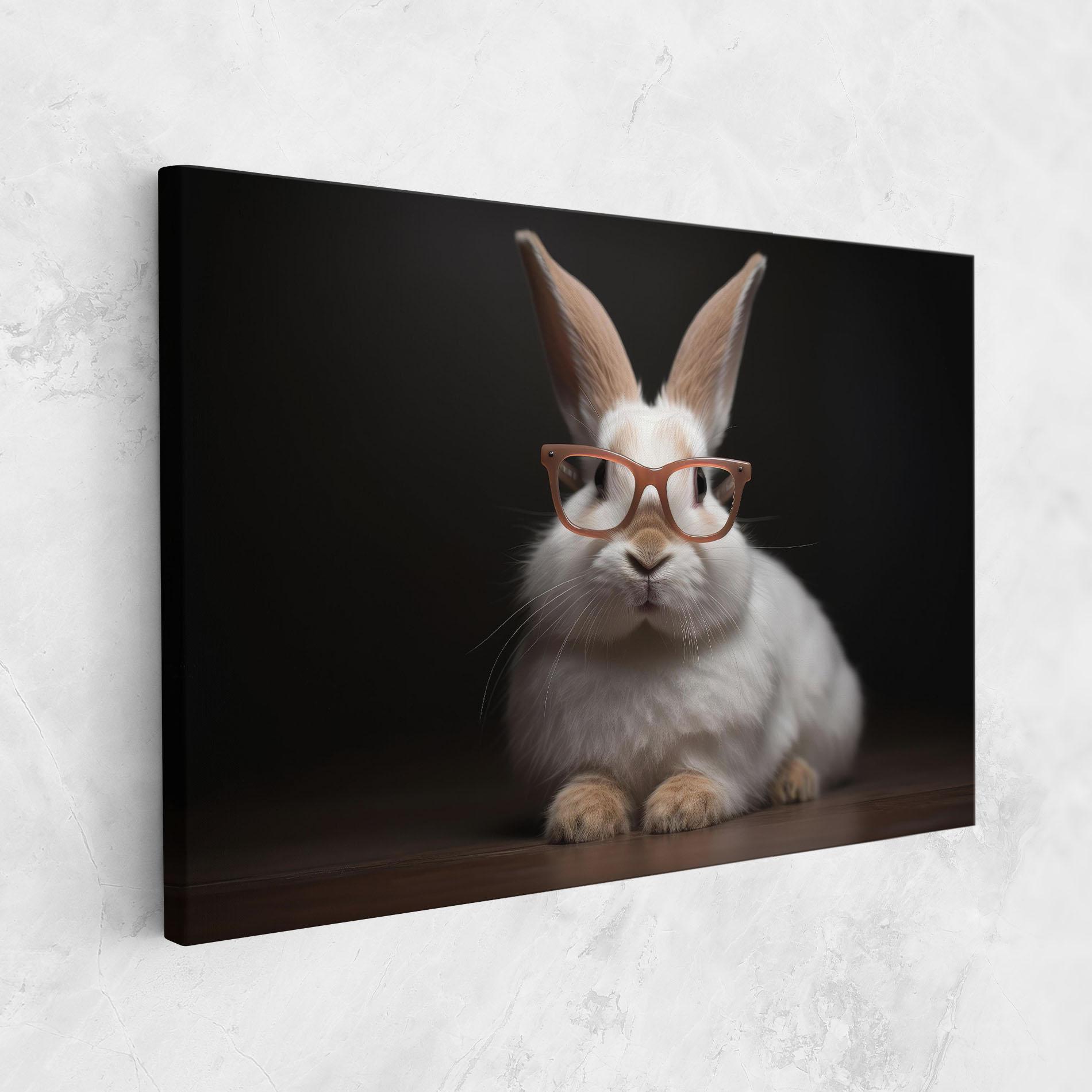 Leinwandbild Eyeglasses Bunny mockup 1