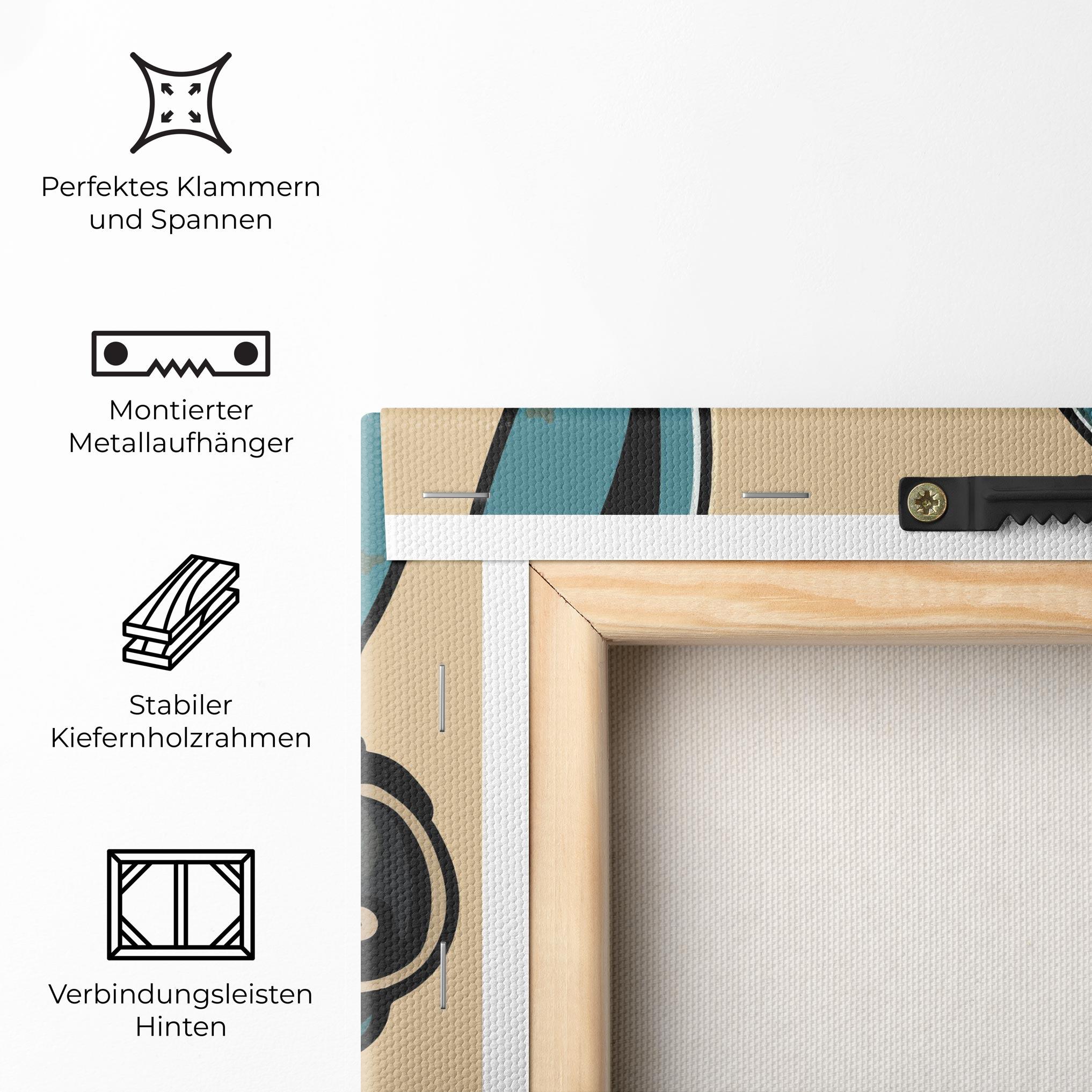 Leinwandbild Blue Baby Bunny mockup 5