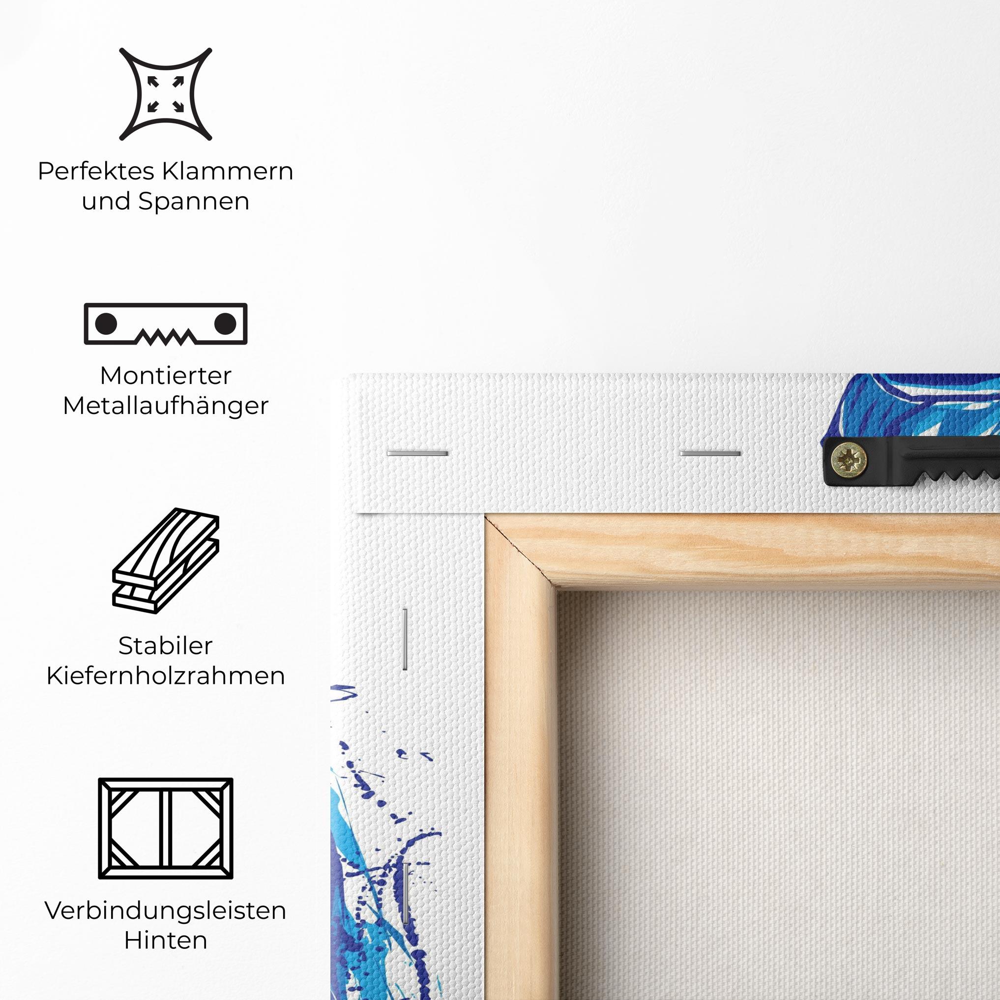 Leinwandbild Blue Bunny mockup 5