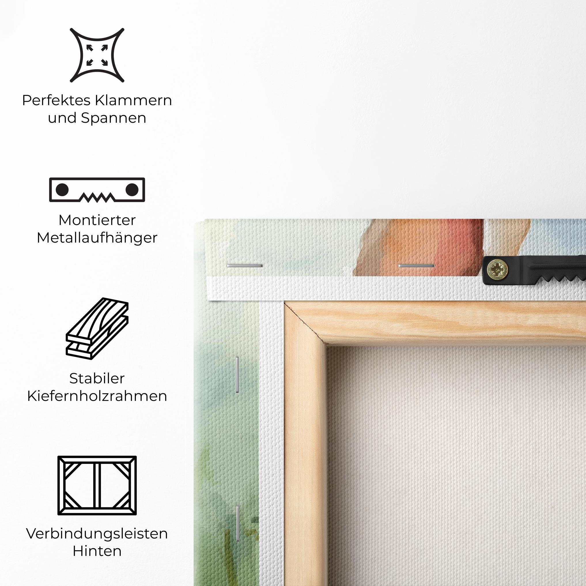 Leinwandbild Brown Cream Bunny mockup 5