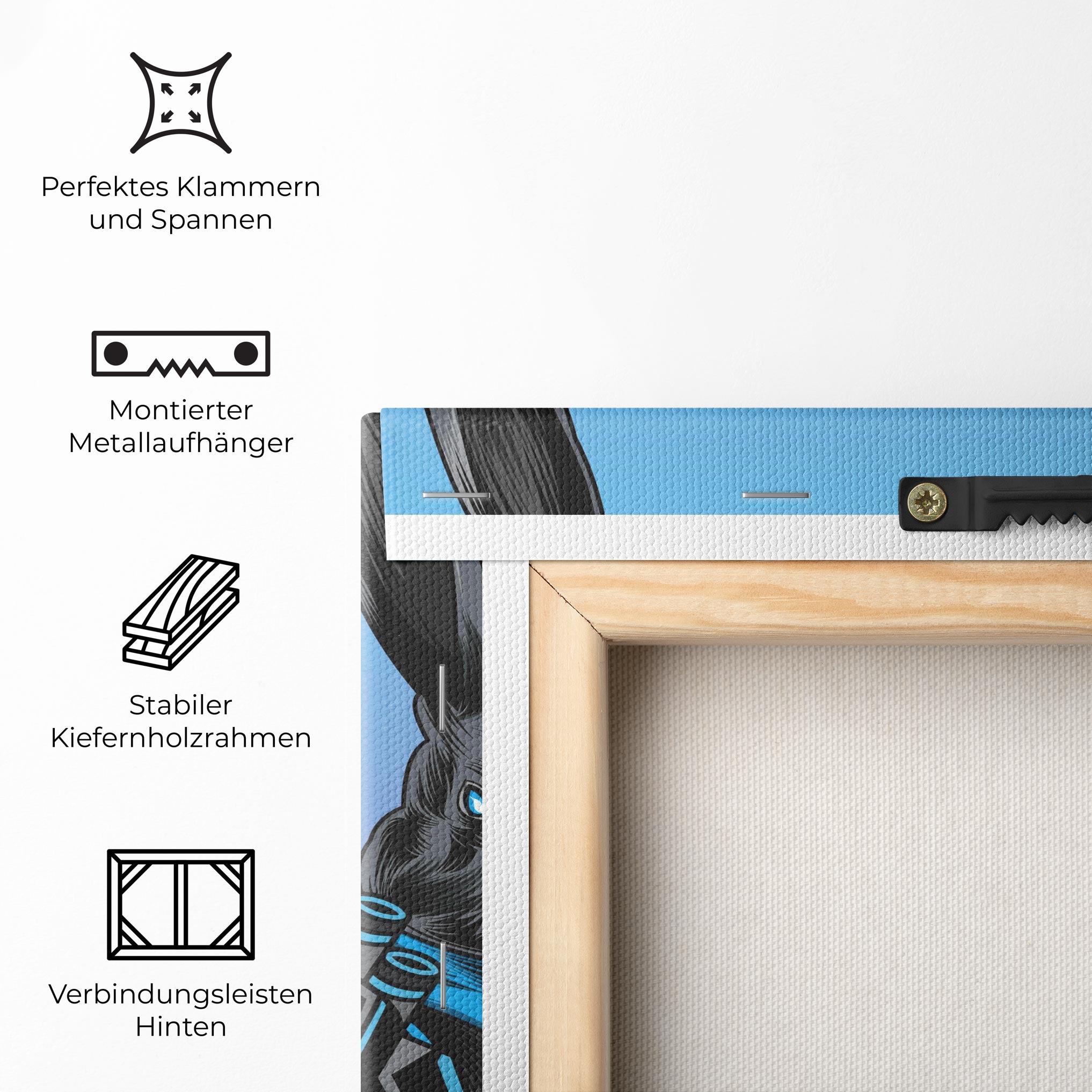 Leinwandbild Bunny Bear mockup 5
