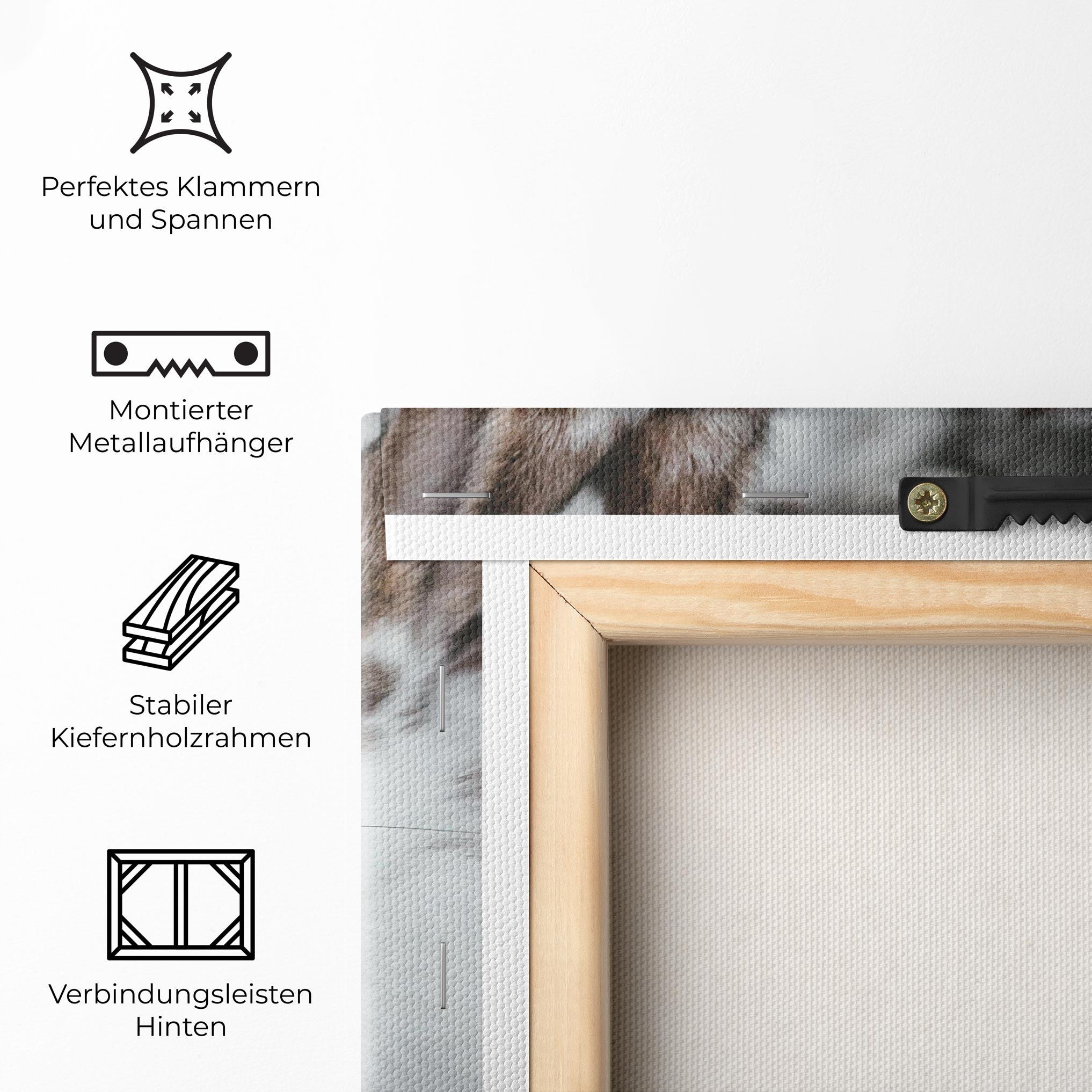 Leinwandbild Cute Small Rabbit mockup 5