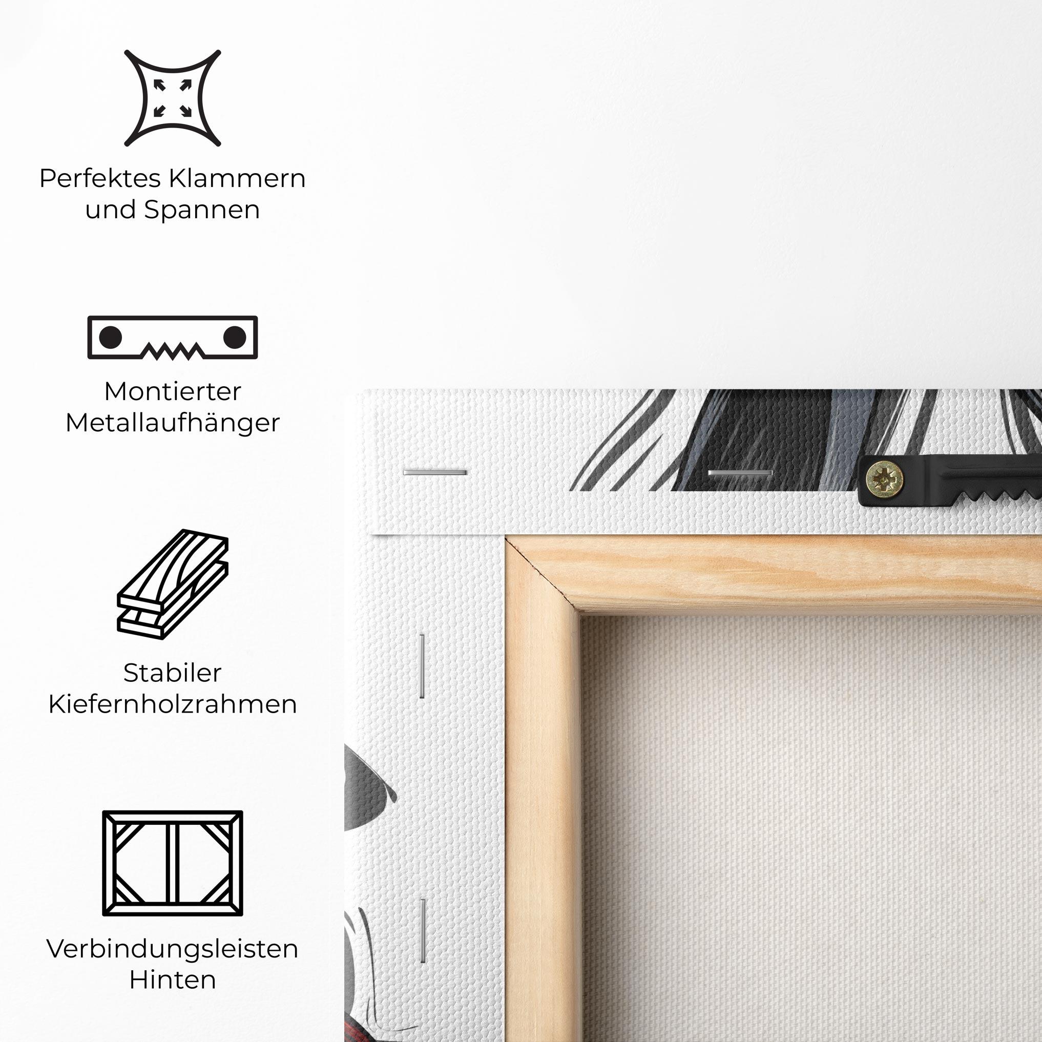 Leinwandbild Cyborg Red Bunny mockup 5