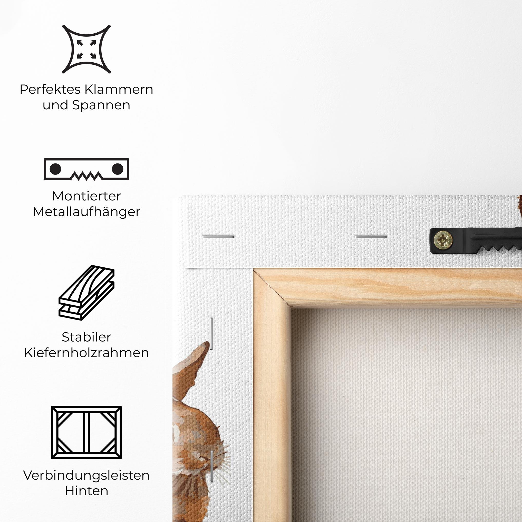 Leinwandbild Family Rabbit mockup 5