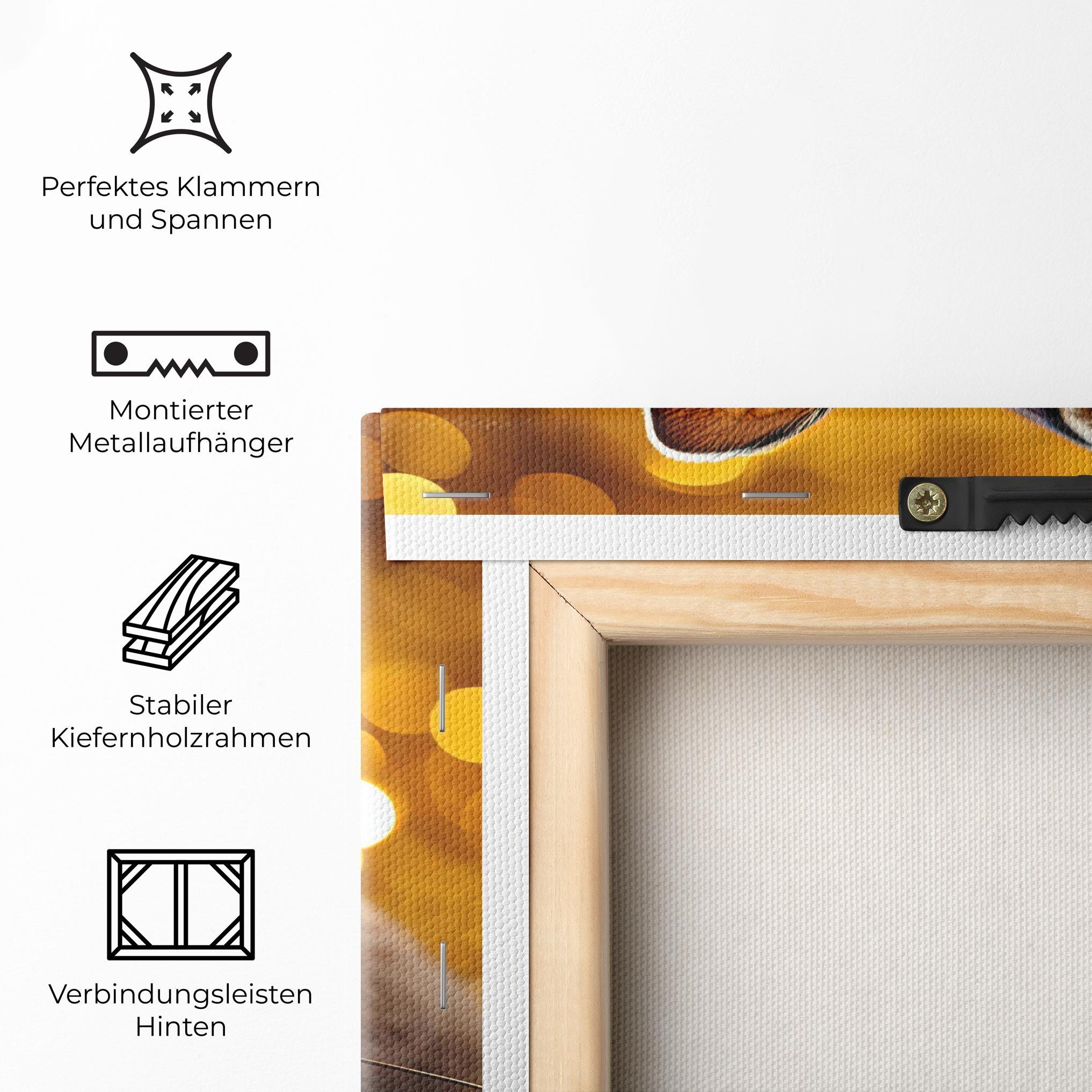 Leinwandbild Gold Lights Bunny mockup 5