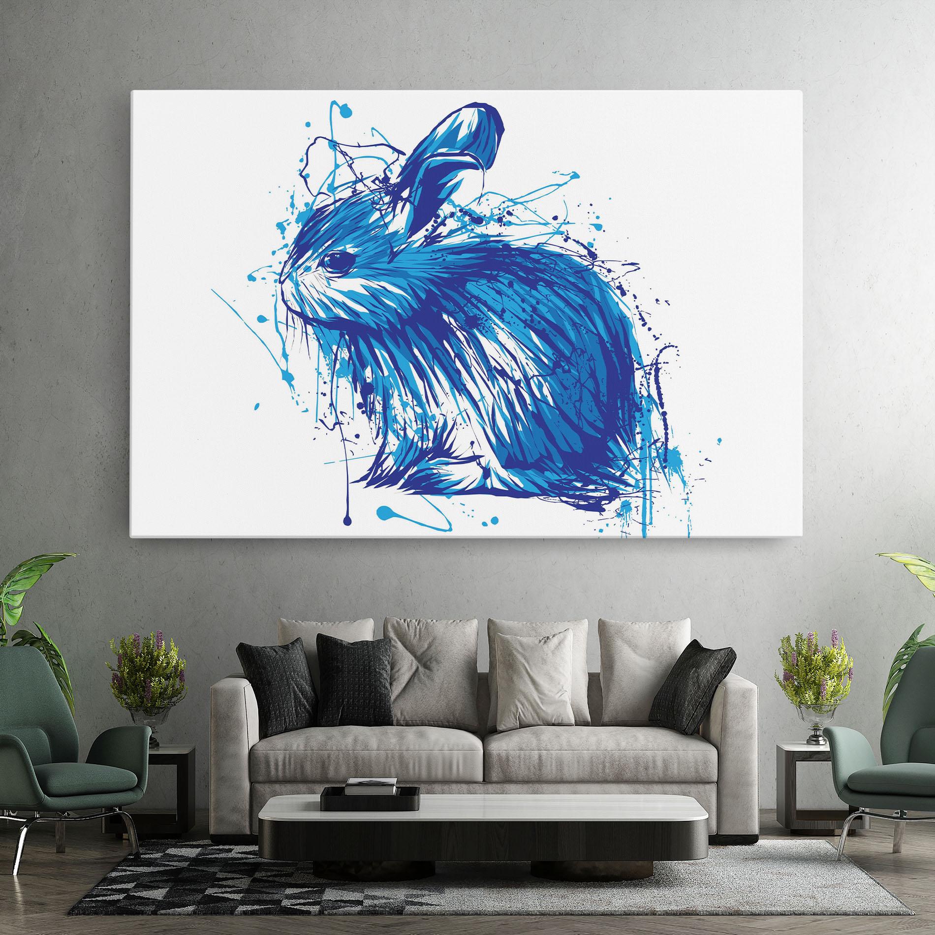 Leinwandbild Blue Bunny mockup 7