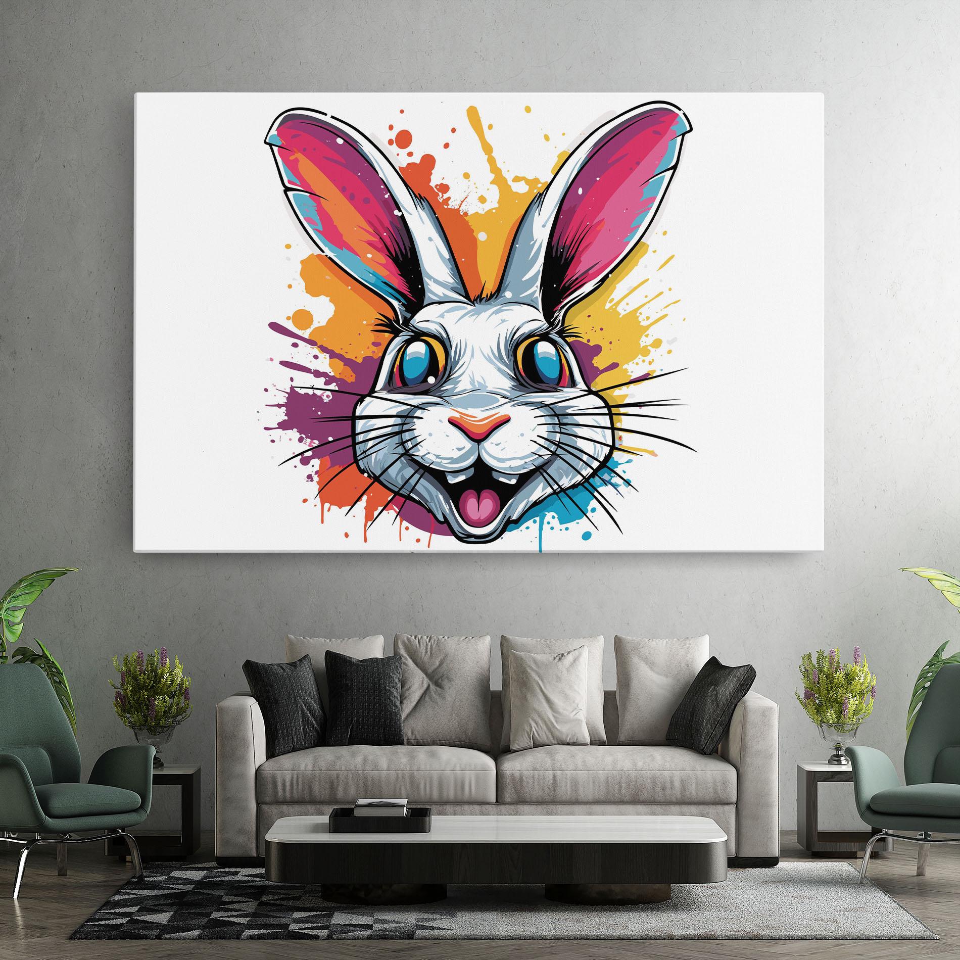 Leinwandbild Crazy Bunny mockup 7