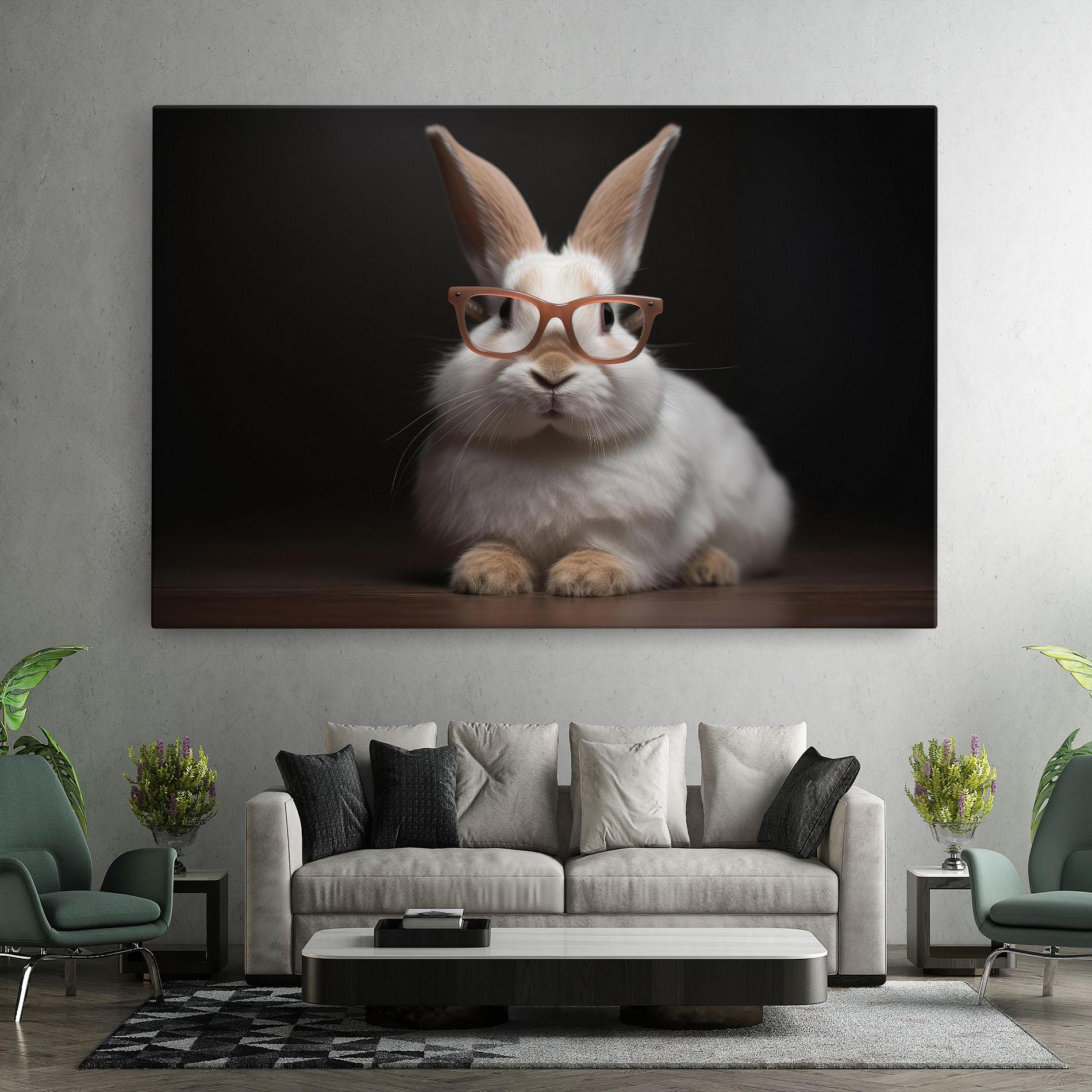Leinwandbild Eyeglasses Bunny mockup 7