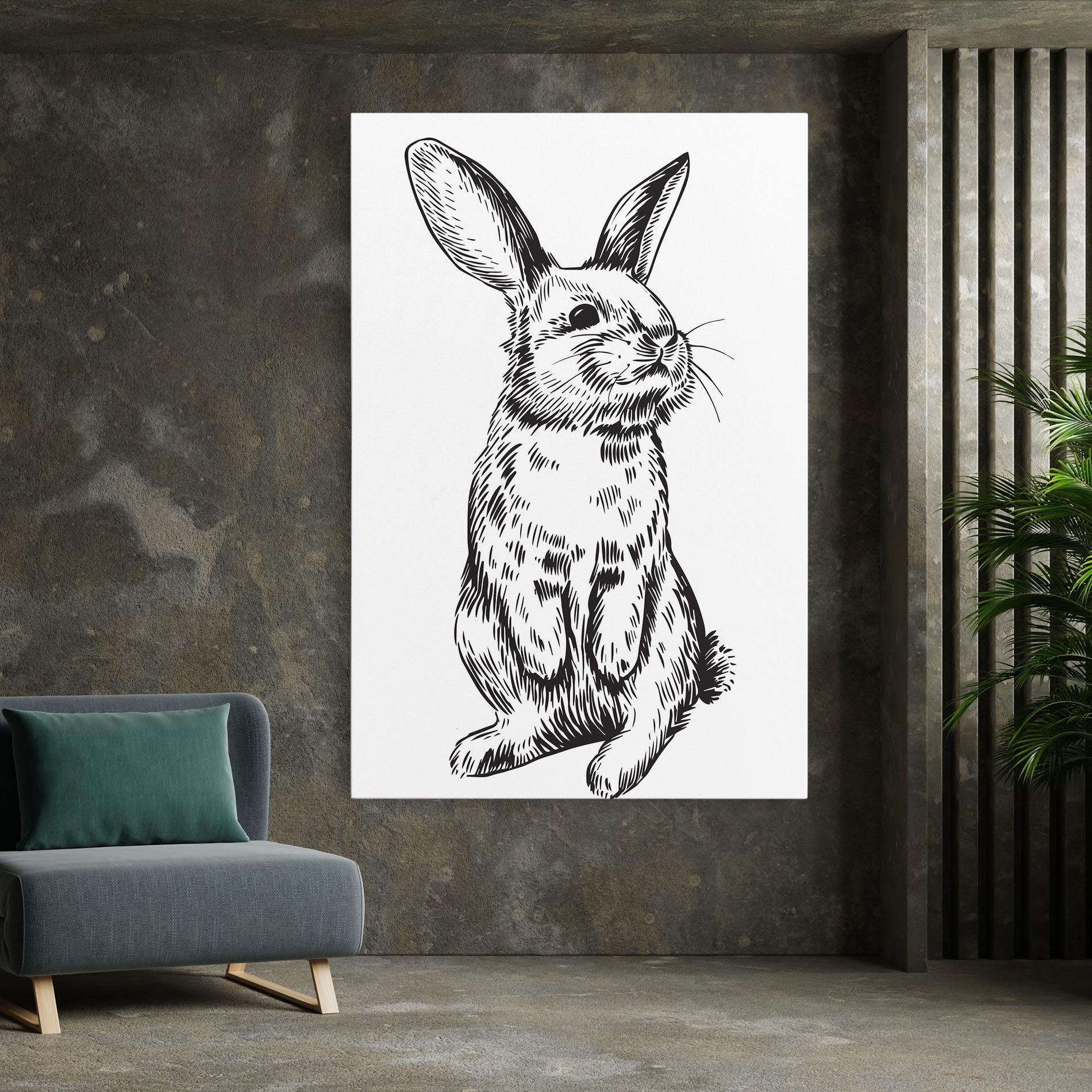 Leinwandbild Cute Bunny mockup 7