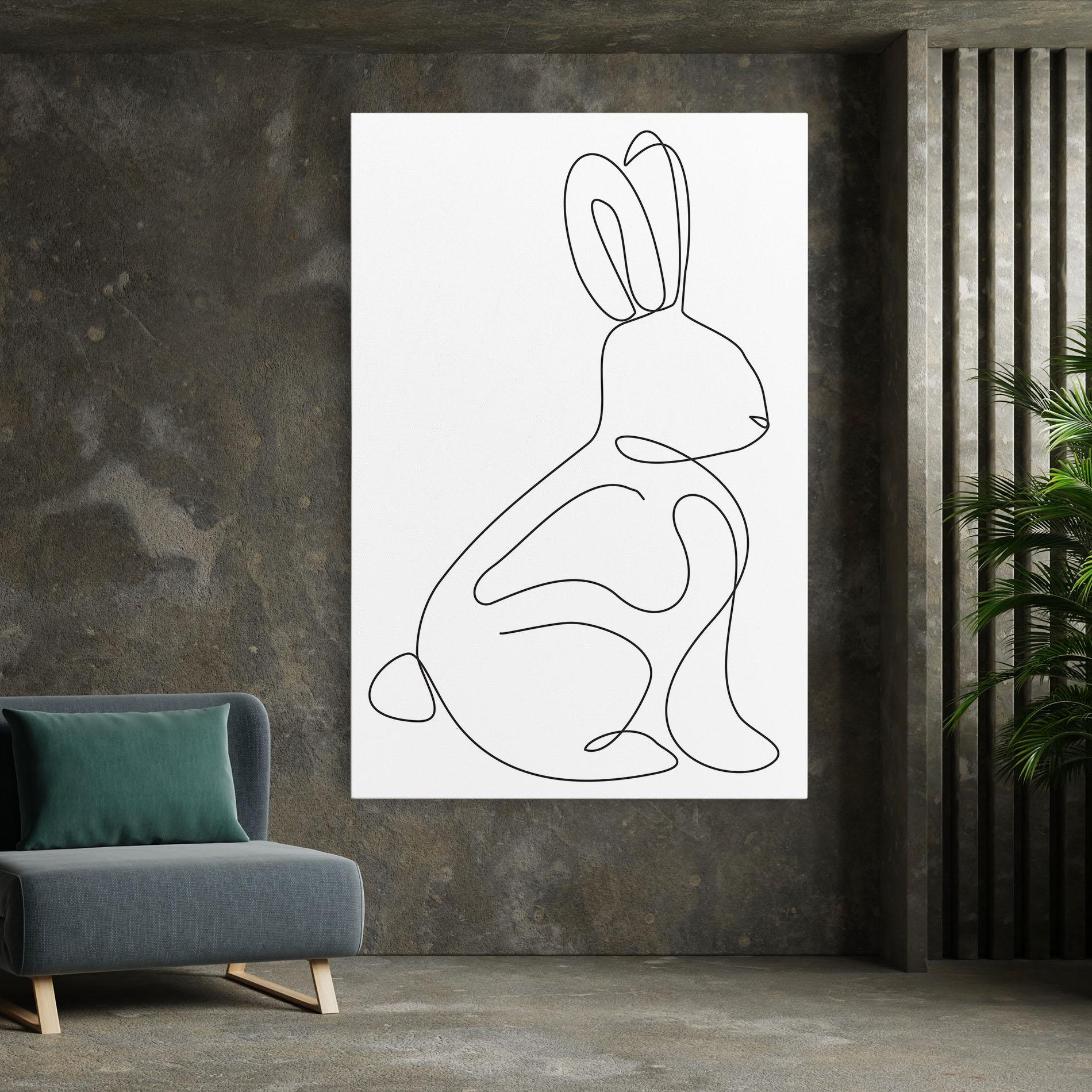 Leinwandbild Cute Rabbit mockup 7