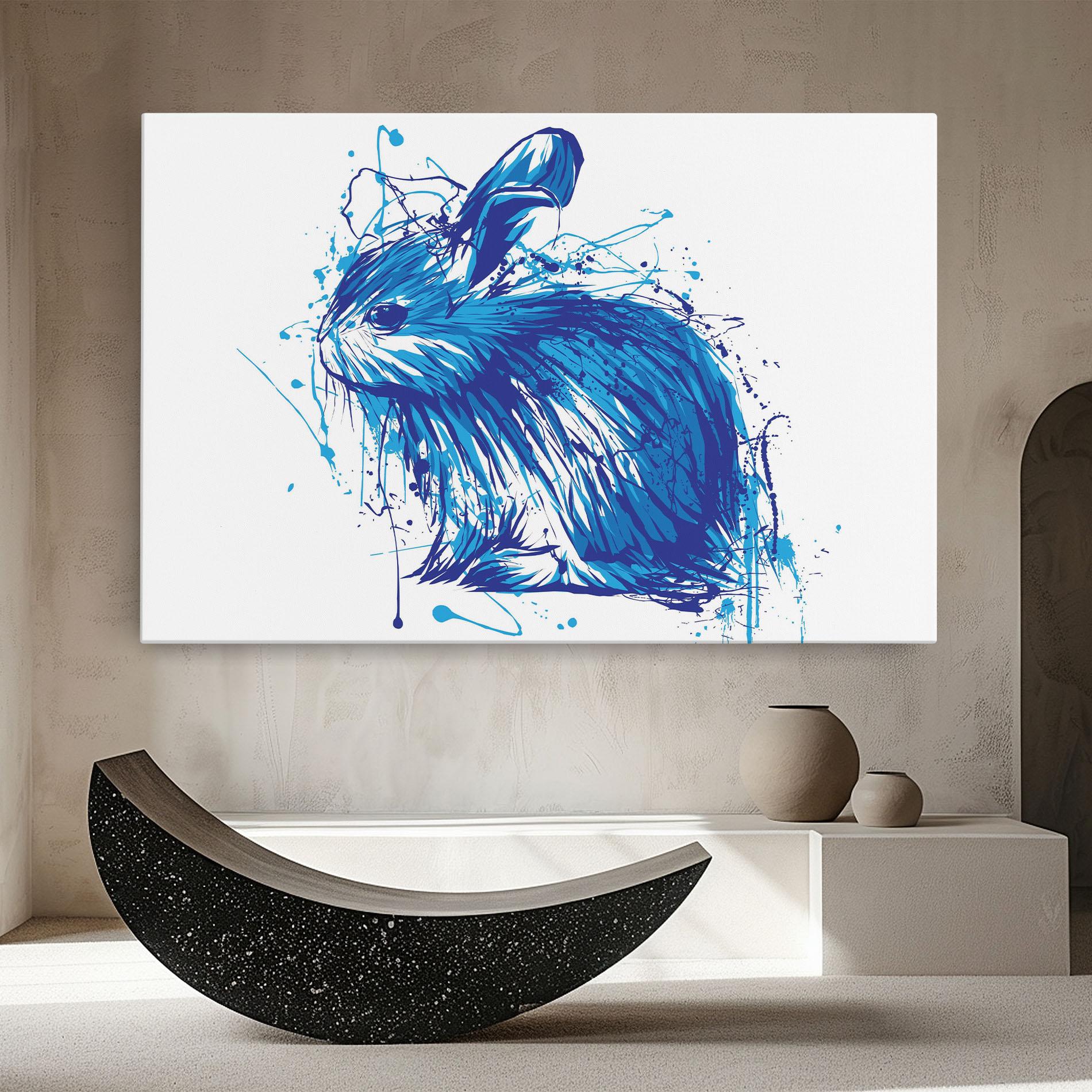 Leinwandbild Blue Bunny mockup 8