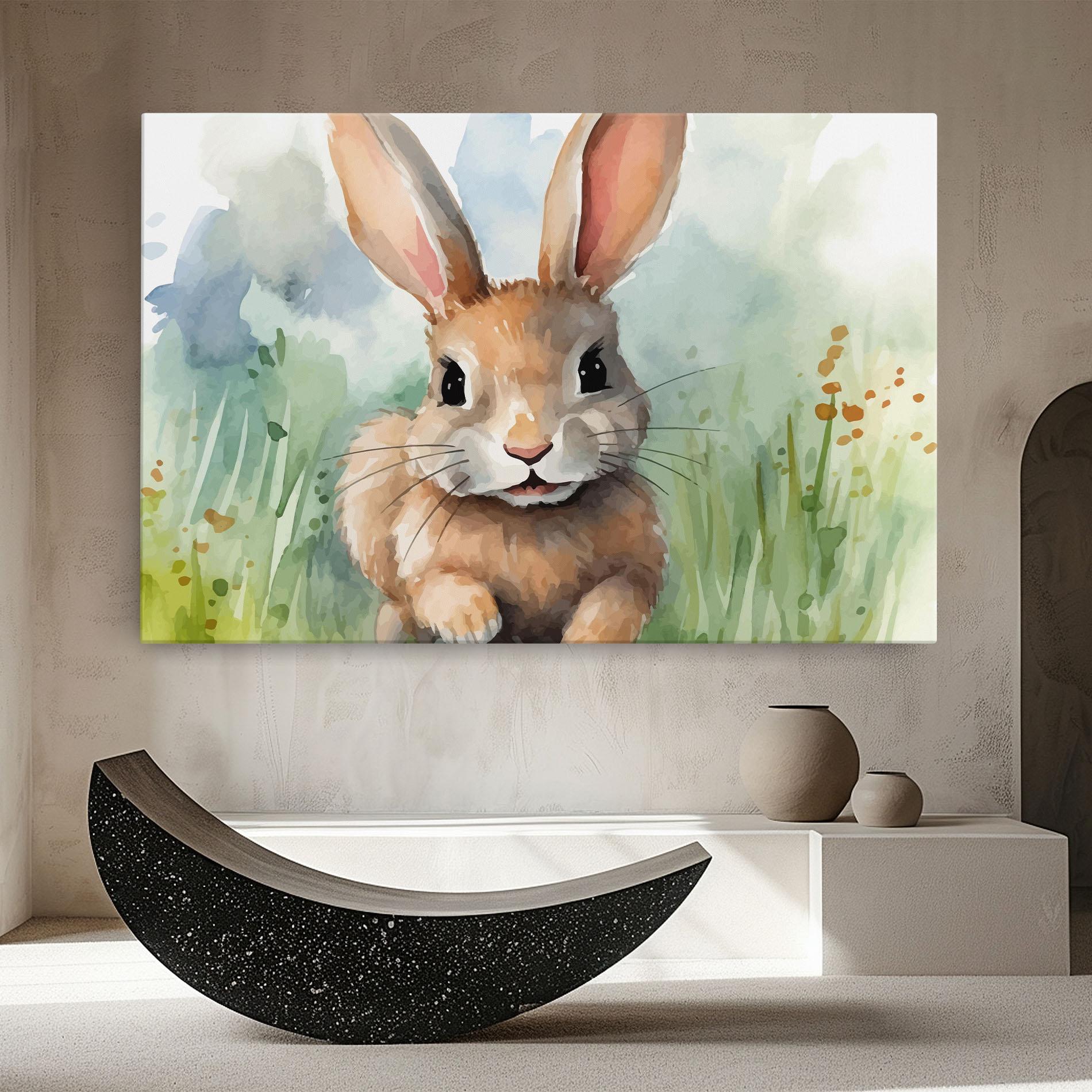 Leinwandbild Brown Cream Bunny mockup 8